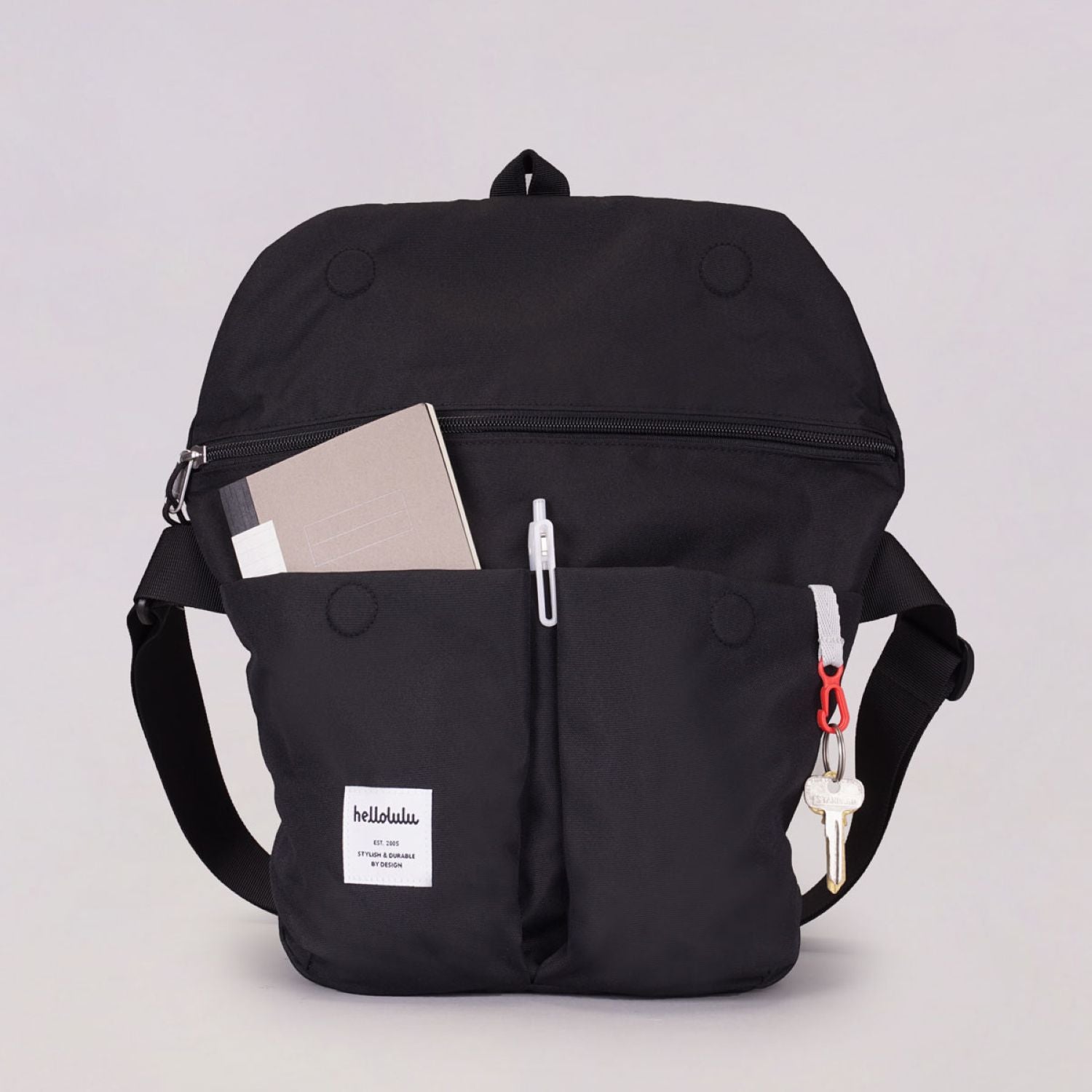Hellolulu Kasen Shoulder Bag (Black)