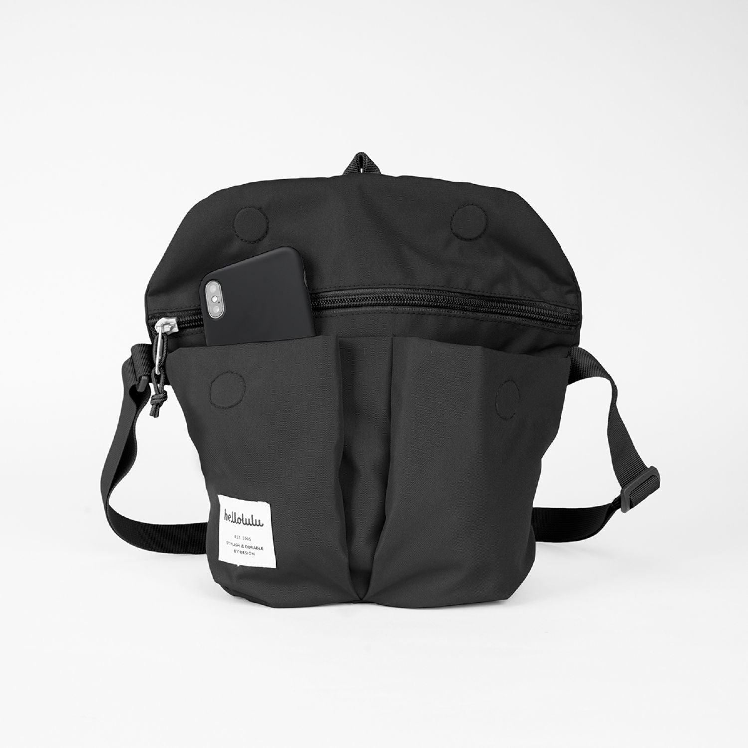 Hellolulu Mini Kasen All Day Shoulder Bag (Black)