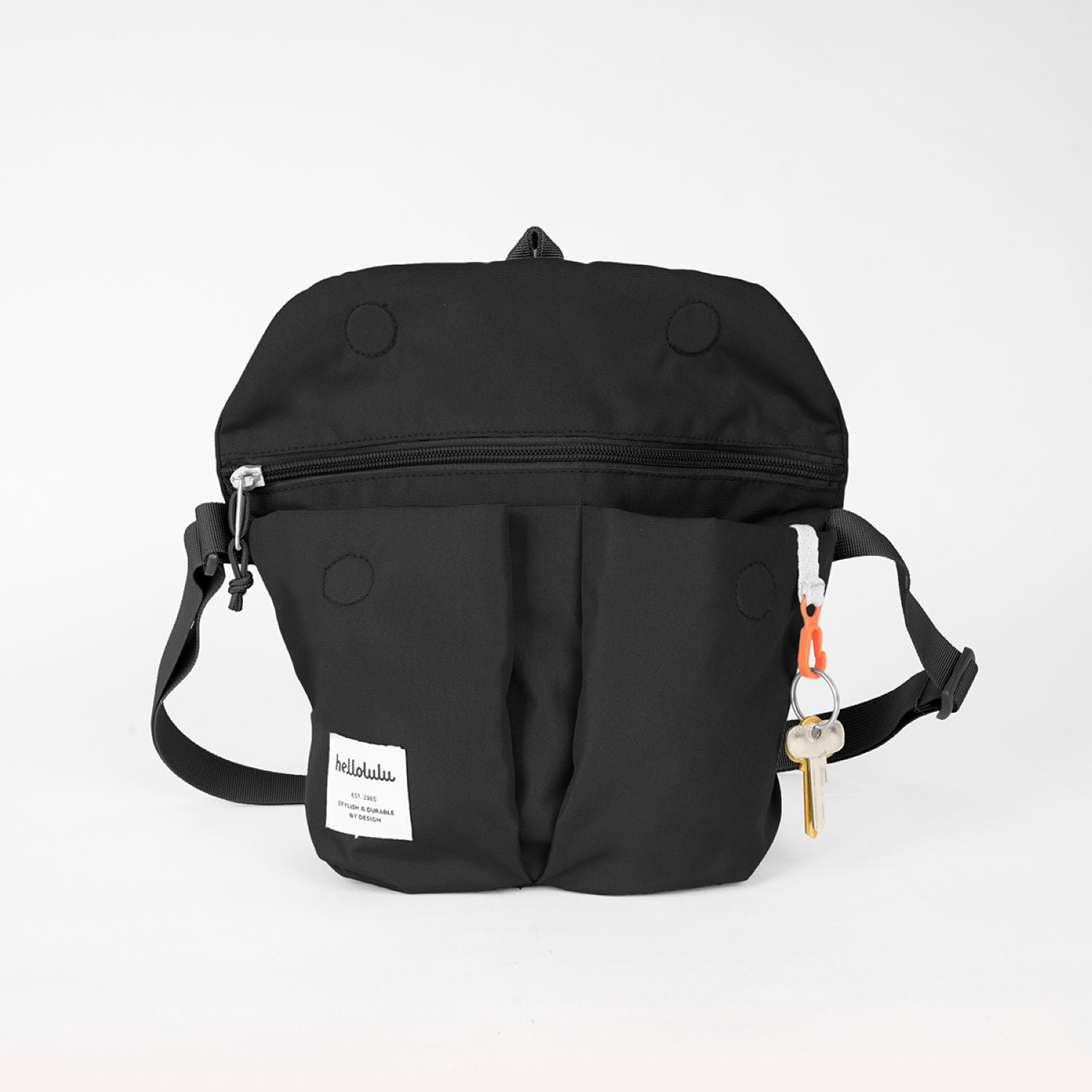 Hellolulu Mini Kasen All Day Shoulder Bag (Black)