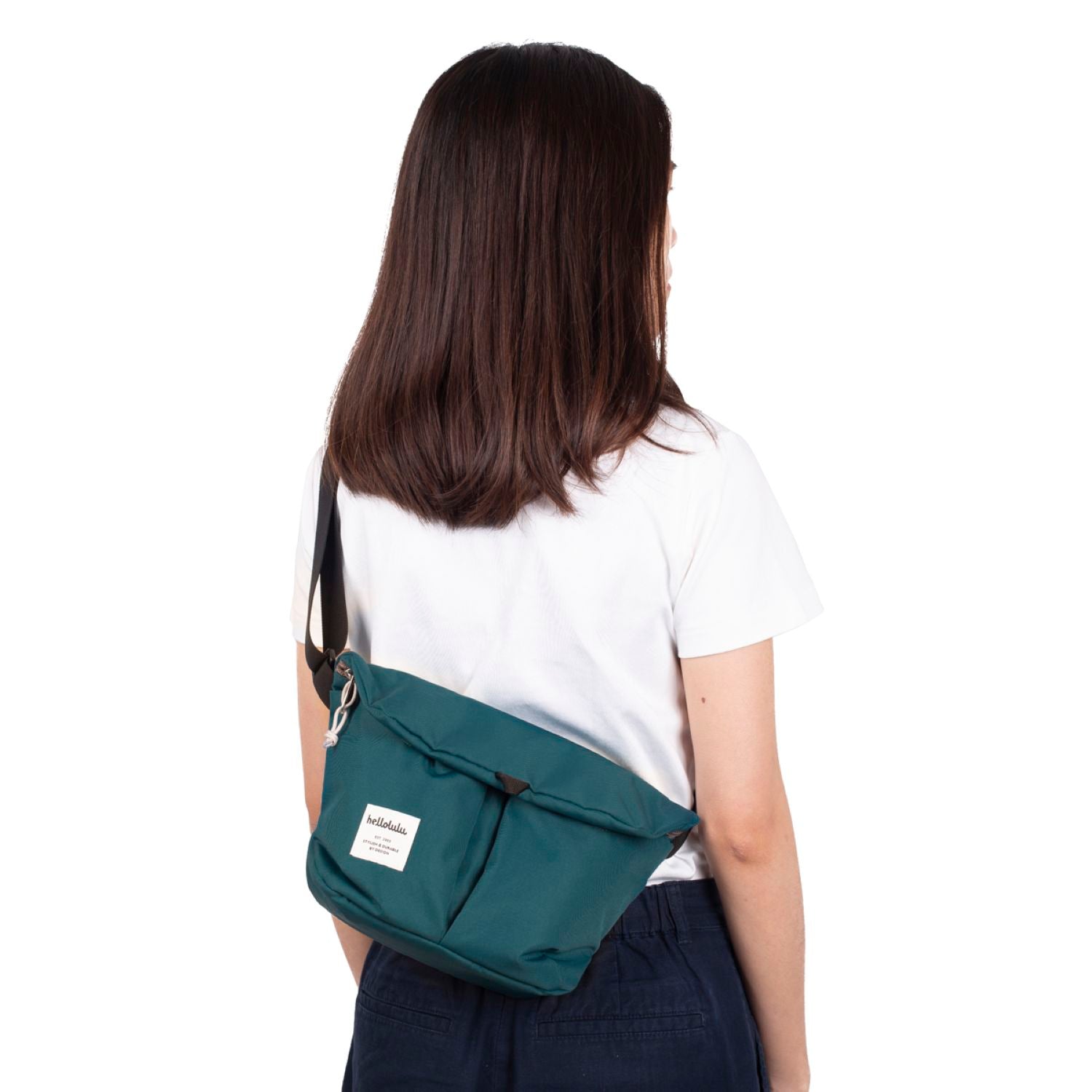 Hellolulu Mini Kasen All Day Shoulder Bag (Teal)