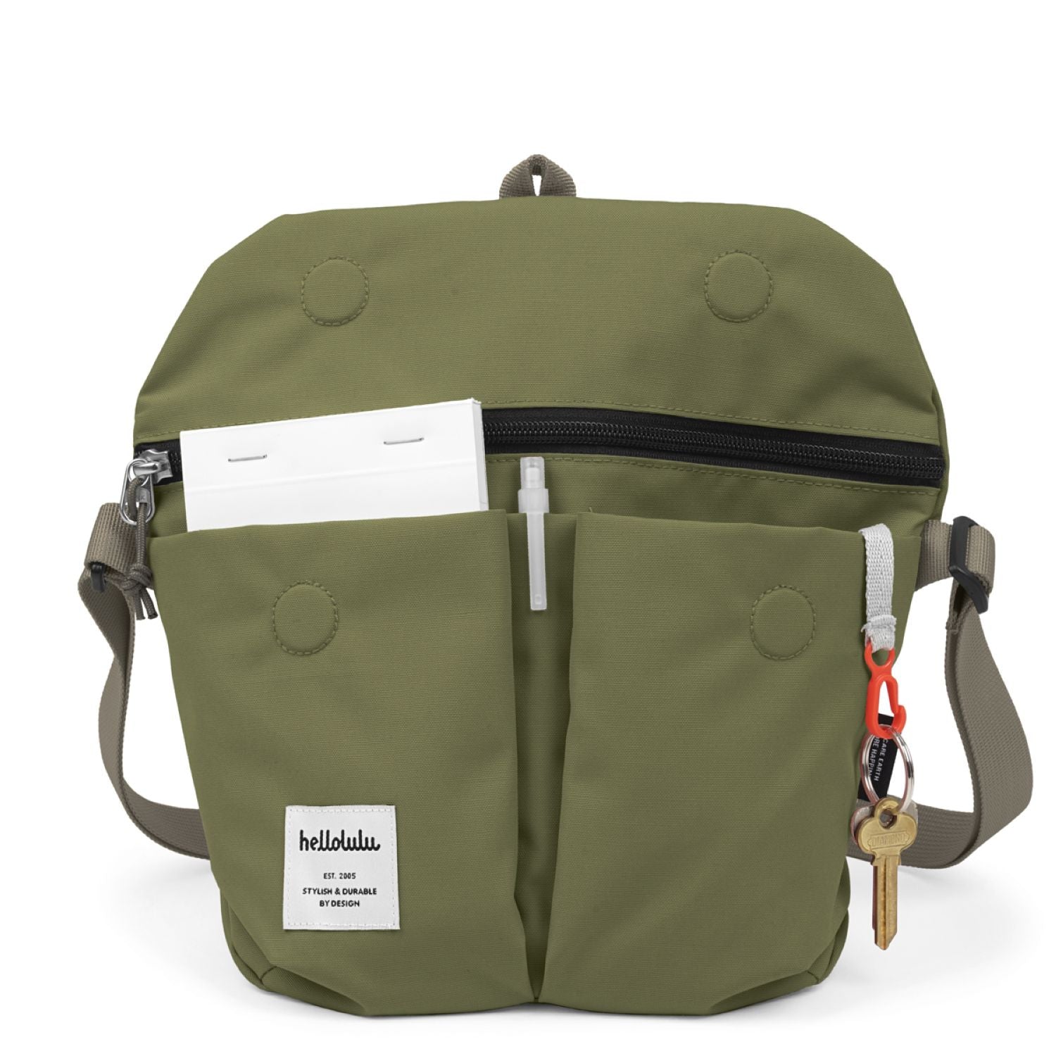 Hellolulu Mini Kasen Shoulder Bag Recycled (Capulet Olive)