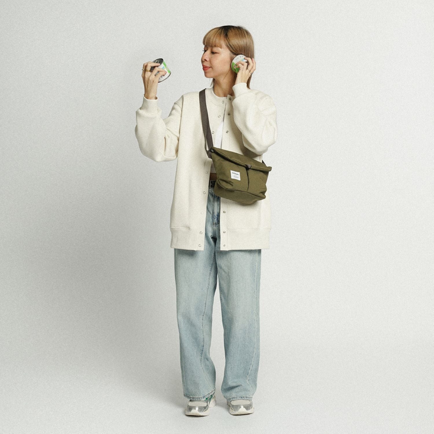 Hellolulu Mini Kasen Shoulder Bag Recycled (Capulet Olive)
