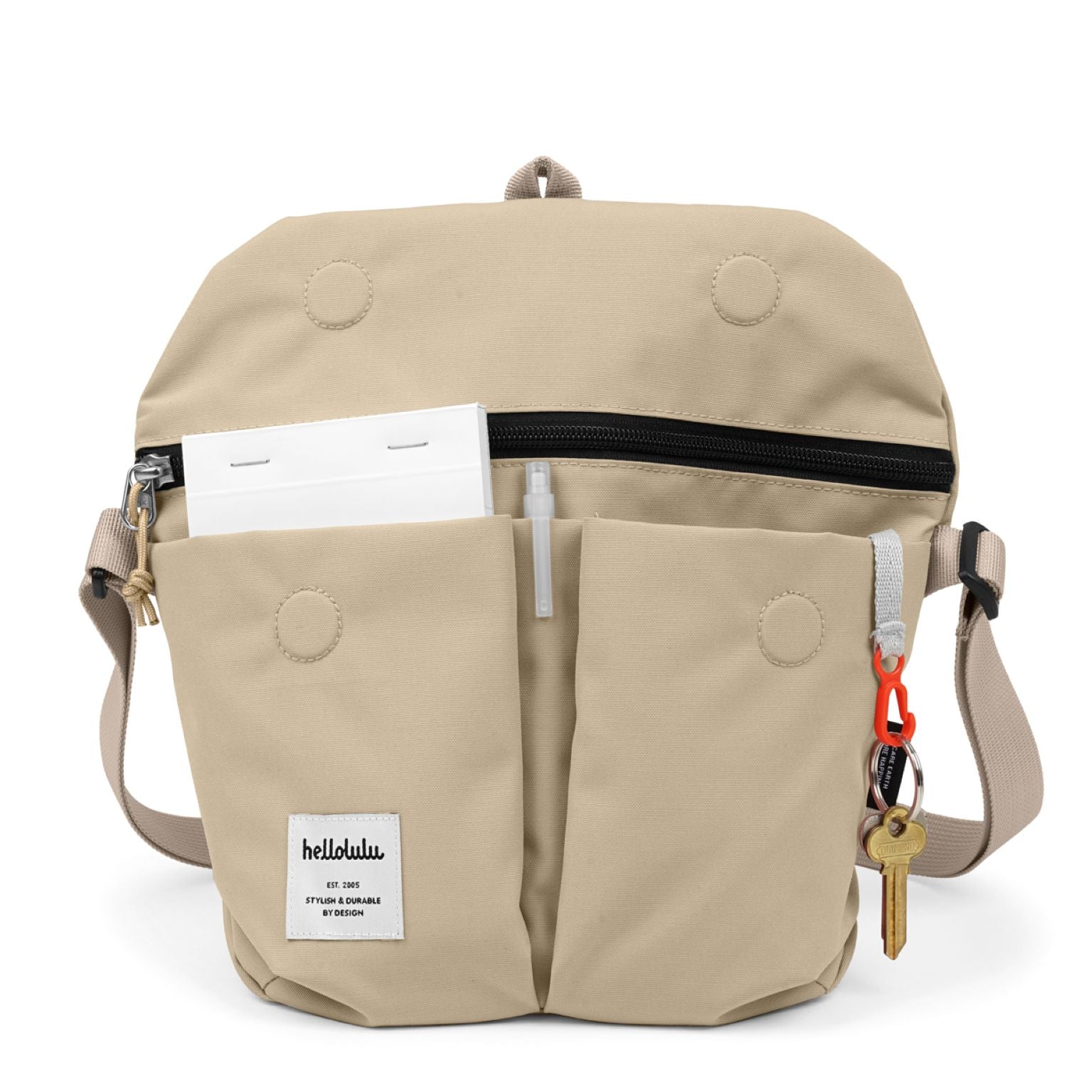 Hellolulu Mini Kasen Shoulder Bag Recycled (Fog Khaki)
