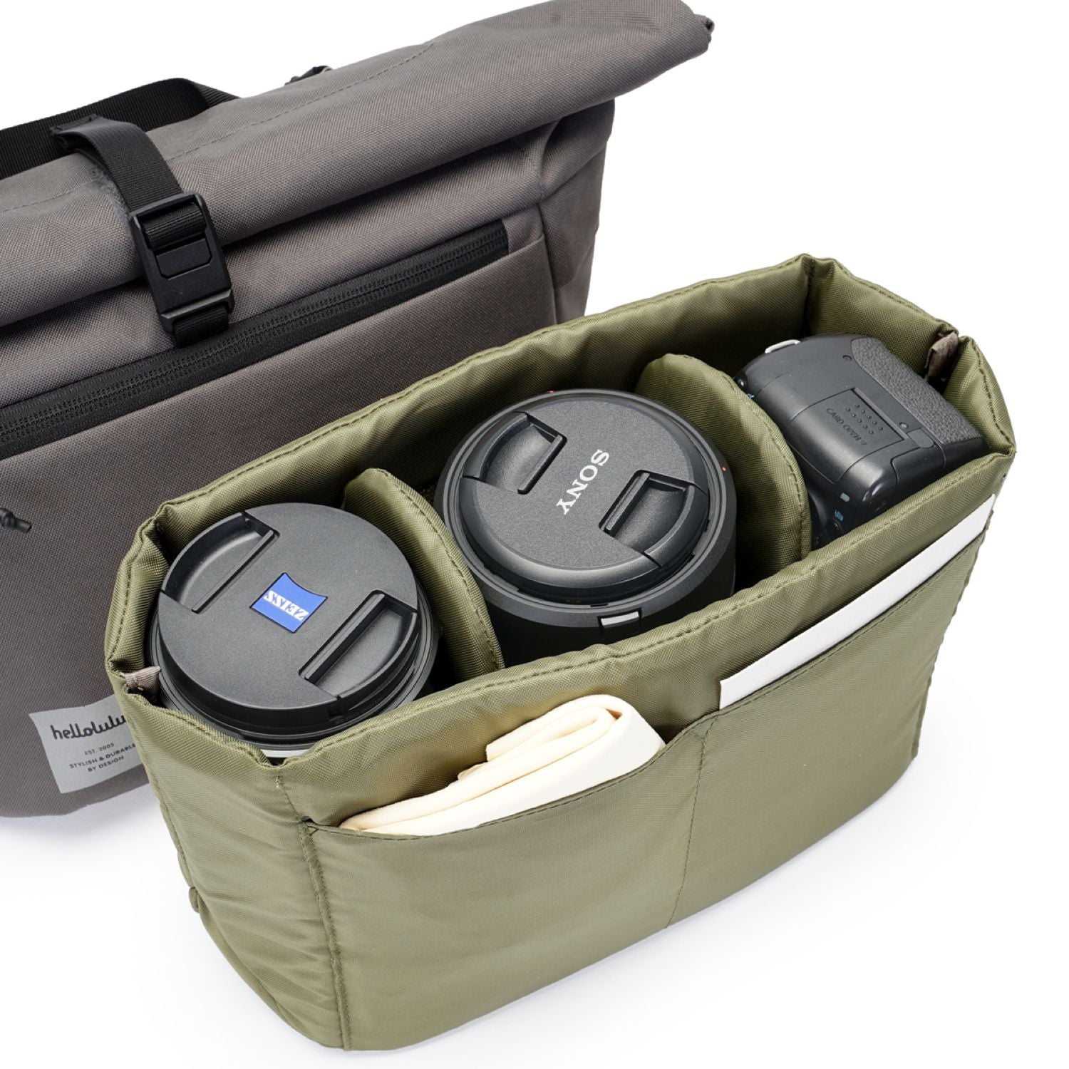 Hellolulu Mody DSLR Camera Bag Recycled (Summit Gray)