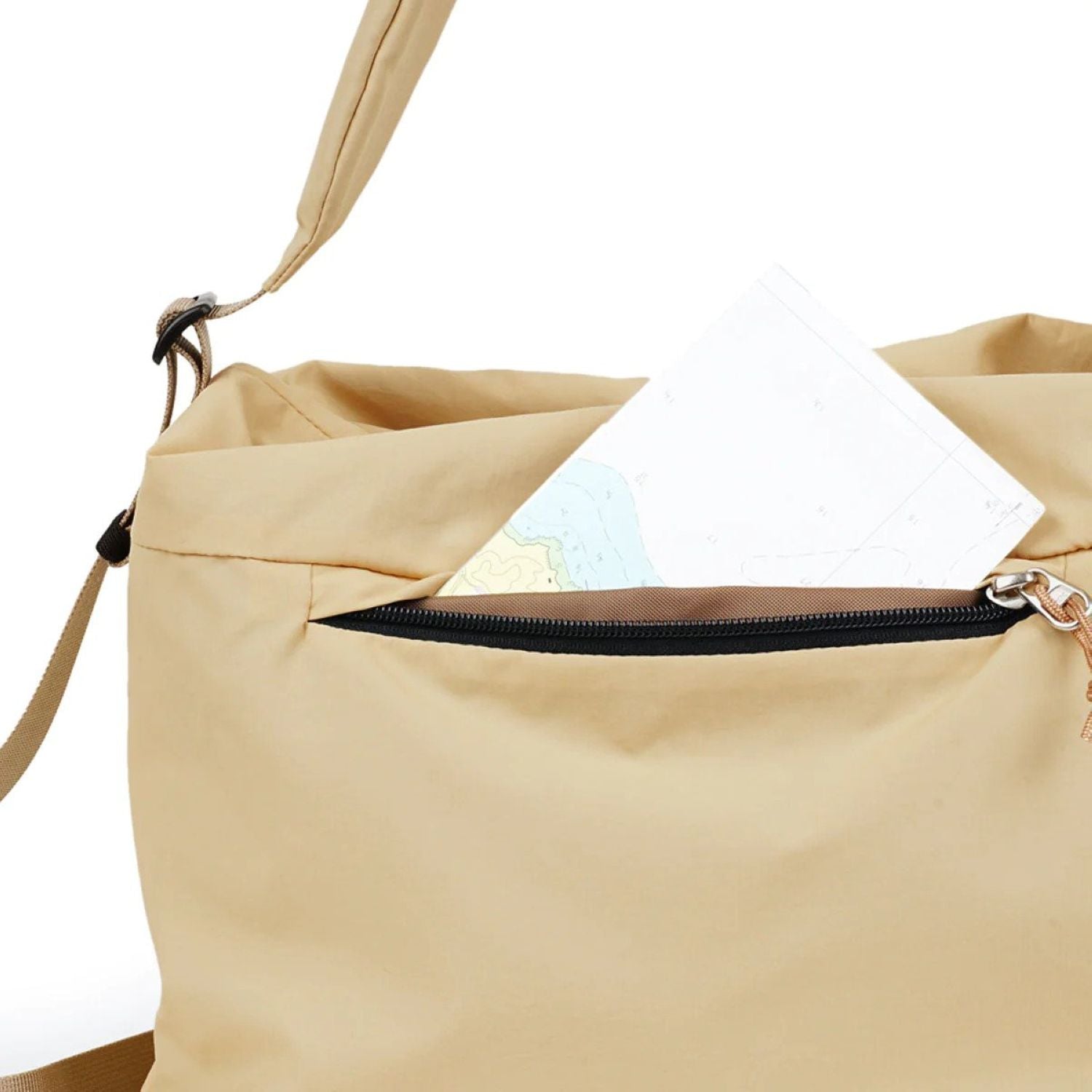 Hellolulu Nick 2 Way Drawstring Shoulder Bag (Light Oak)