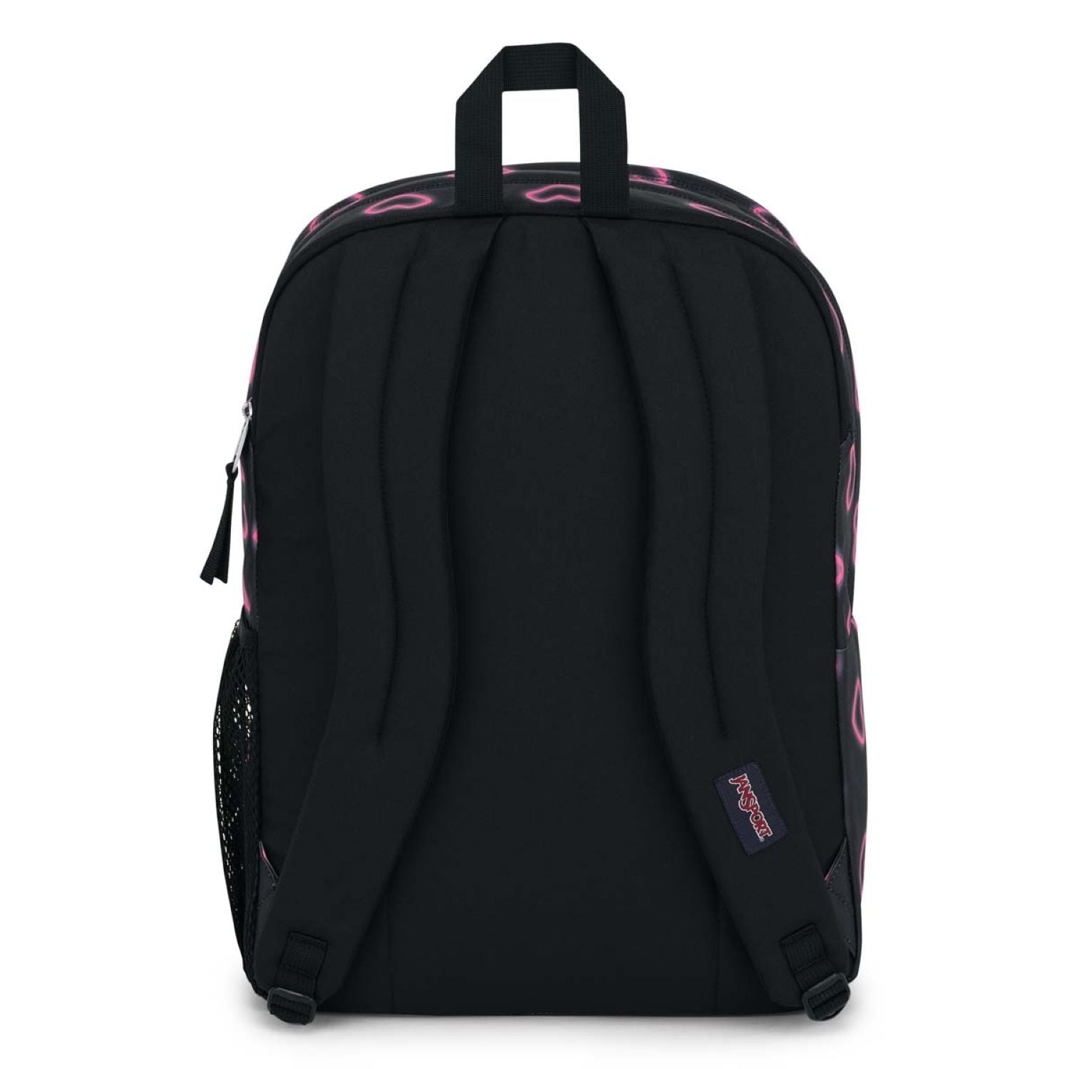 Jansport Big Student Backpack - Happy Hearts Black