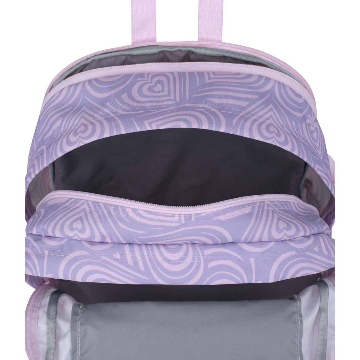 Jansport Main Campus Backpack - Heavenly Hearts Pink