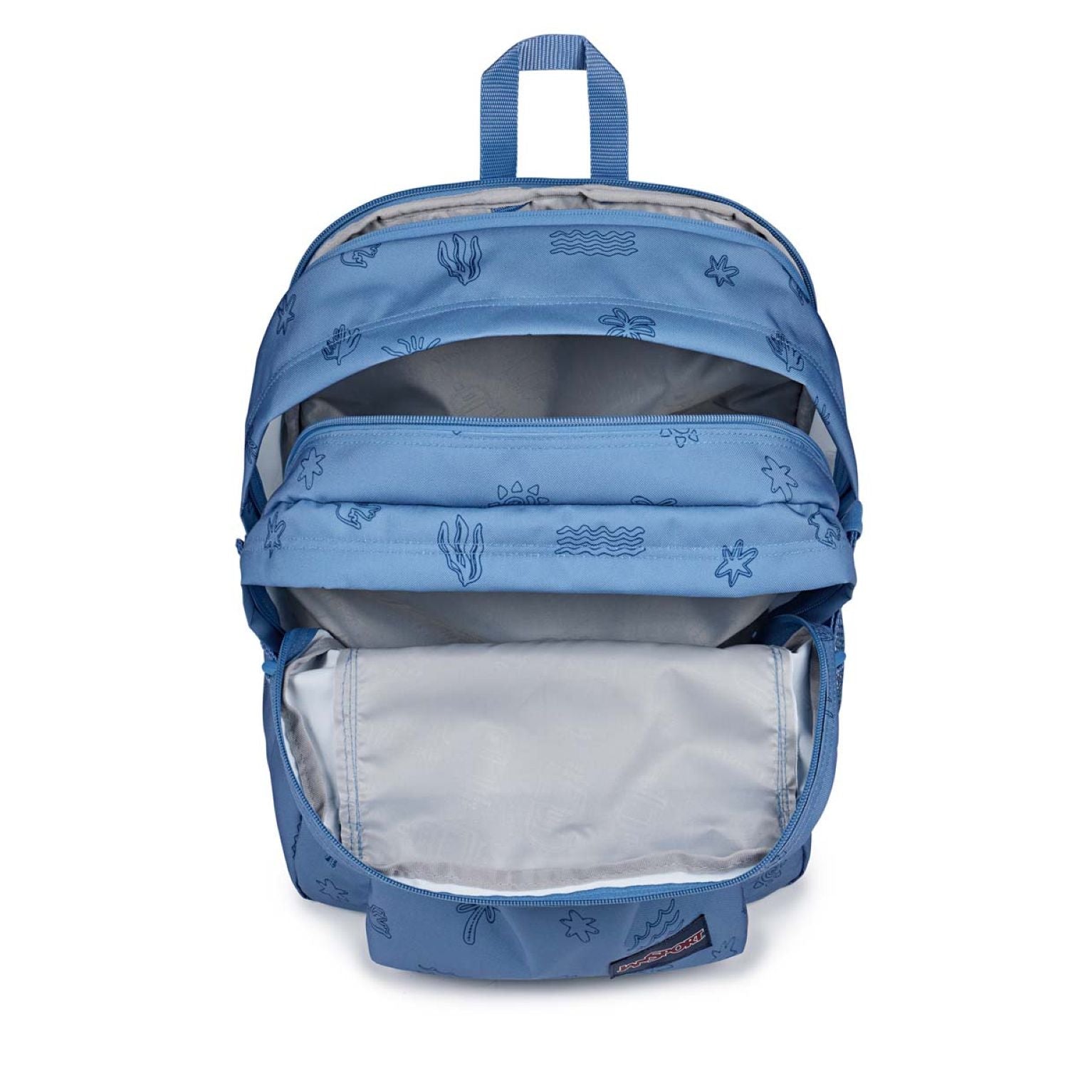 Jansport Main Campus Backpack - Sunny Sketches Blue