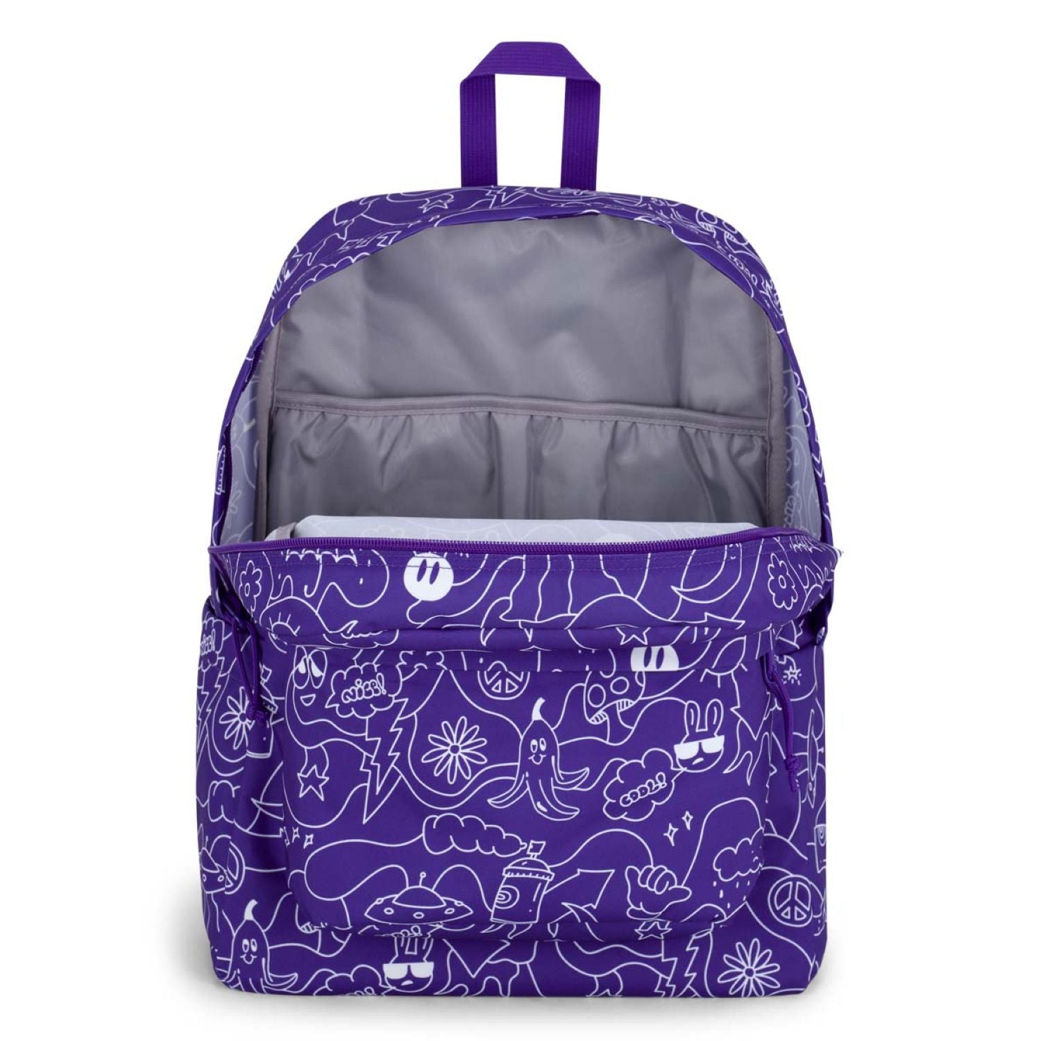 Jansport Superbreak Plus Backpack - Dub Doodle Purple