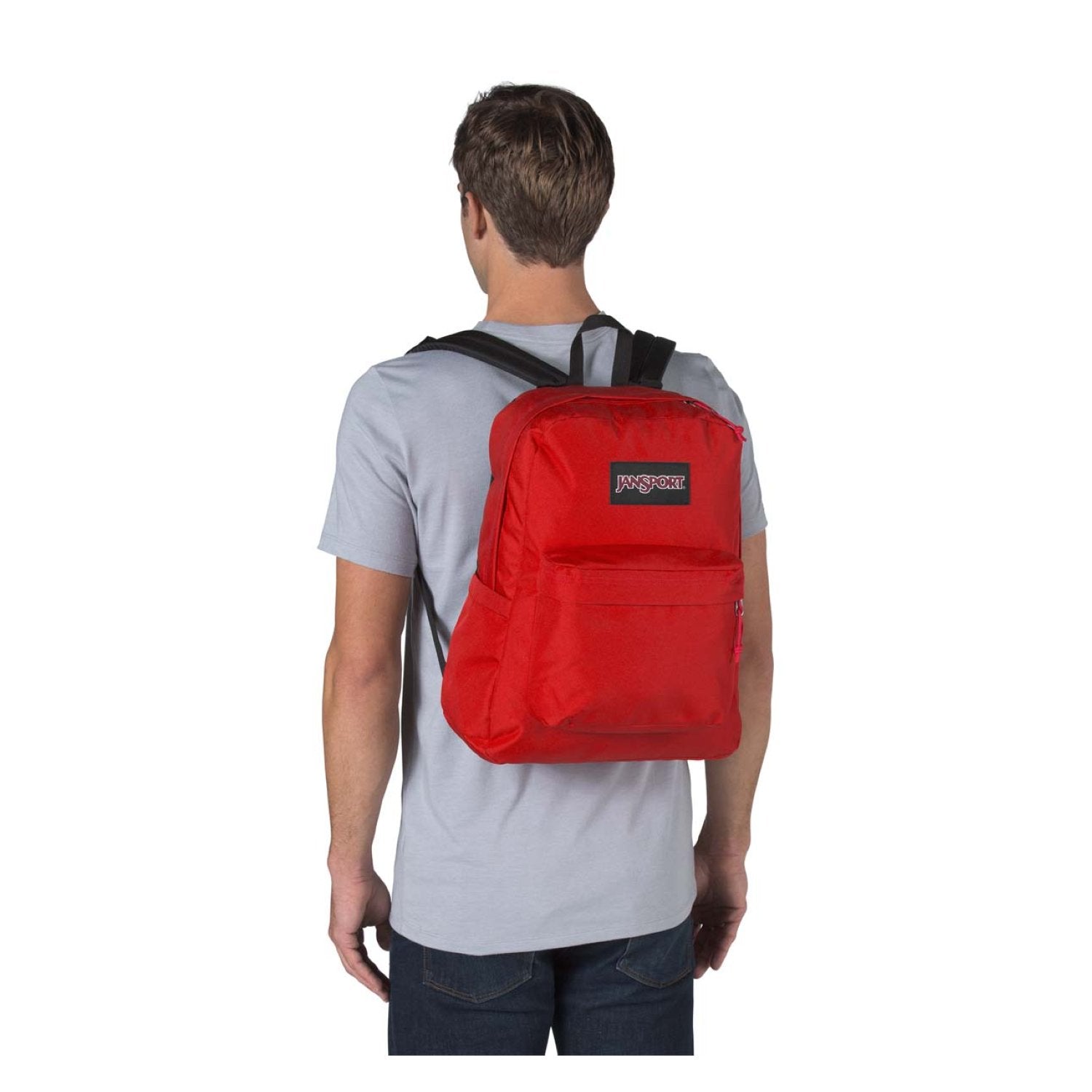 Jansport Superbreak Plus Backpack - Red Tape