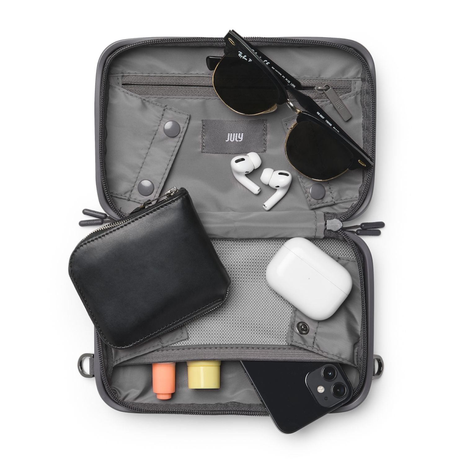 July Carry Me Mini Case With Detachable Strap 5" - Shadow