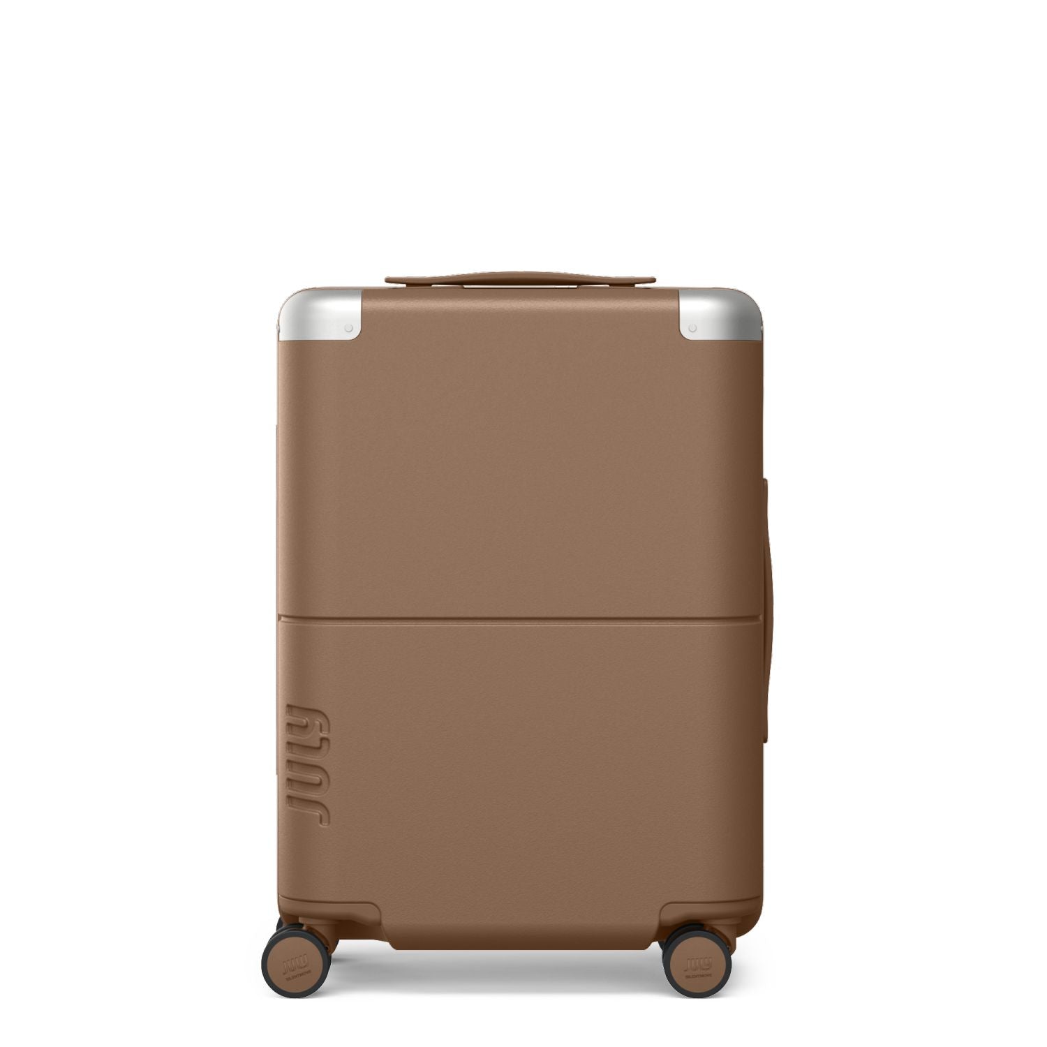 July Carry On Original Polycarbonate 21" Luggage With Power Bank & USB/USB-C Cable - Toffee