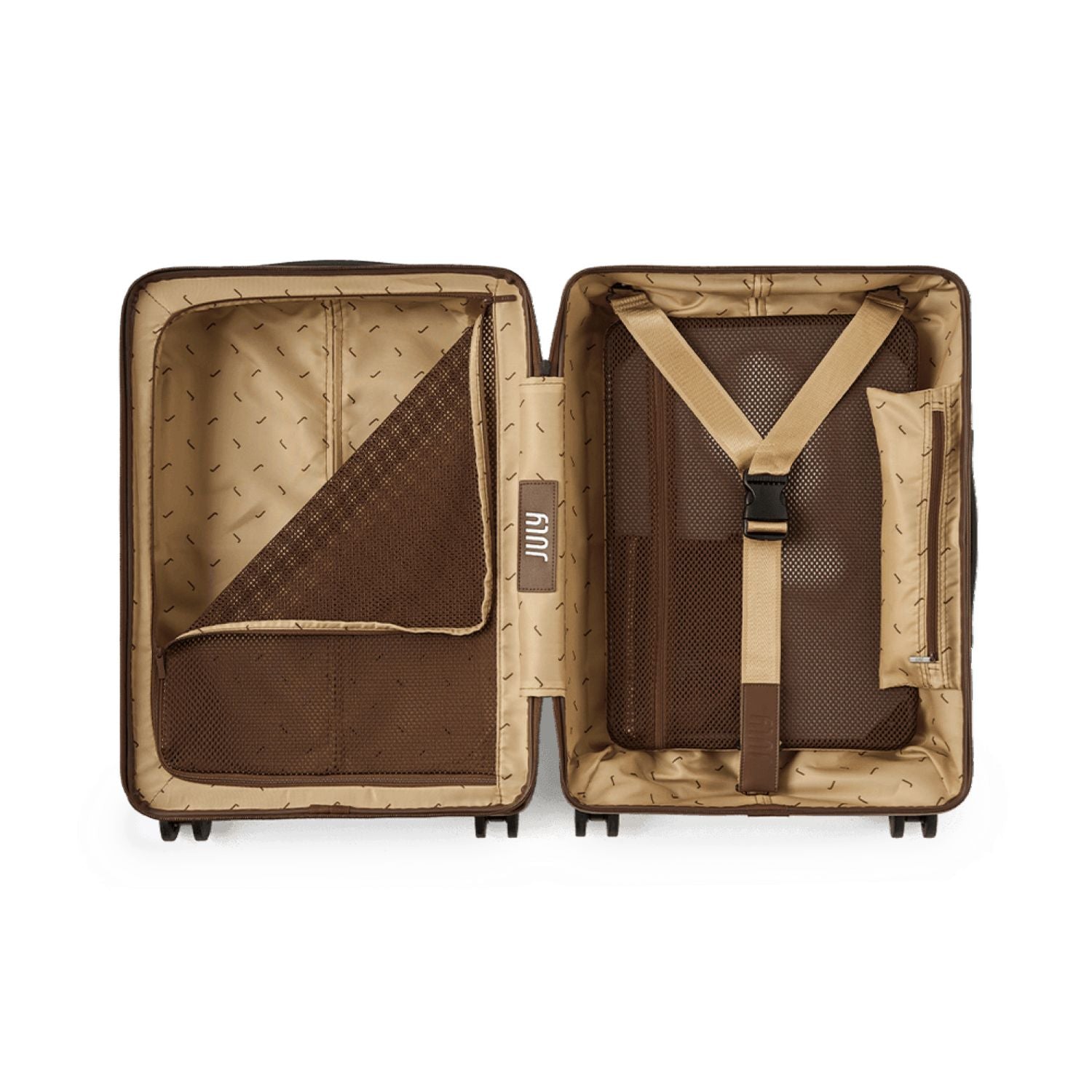 July Carry On Original Polycarbonate 21" Luggage With Power Bank & Usb/Usb-C Cable (Limited Edition) - Dark Brown