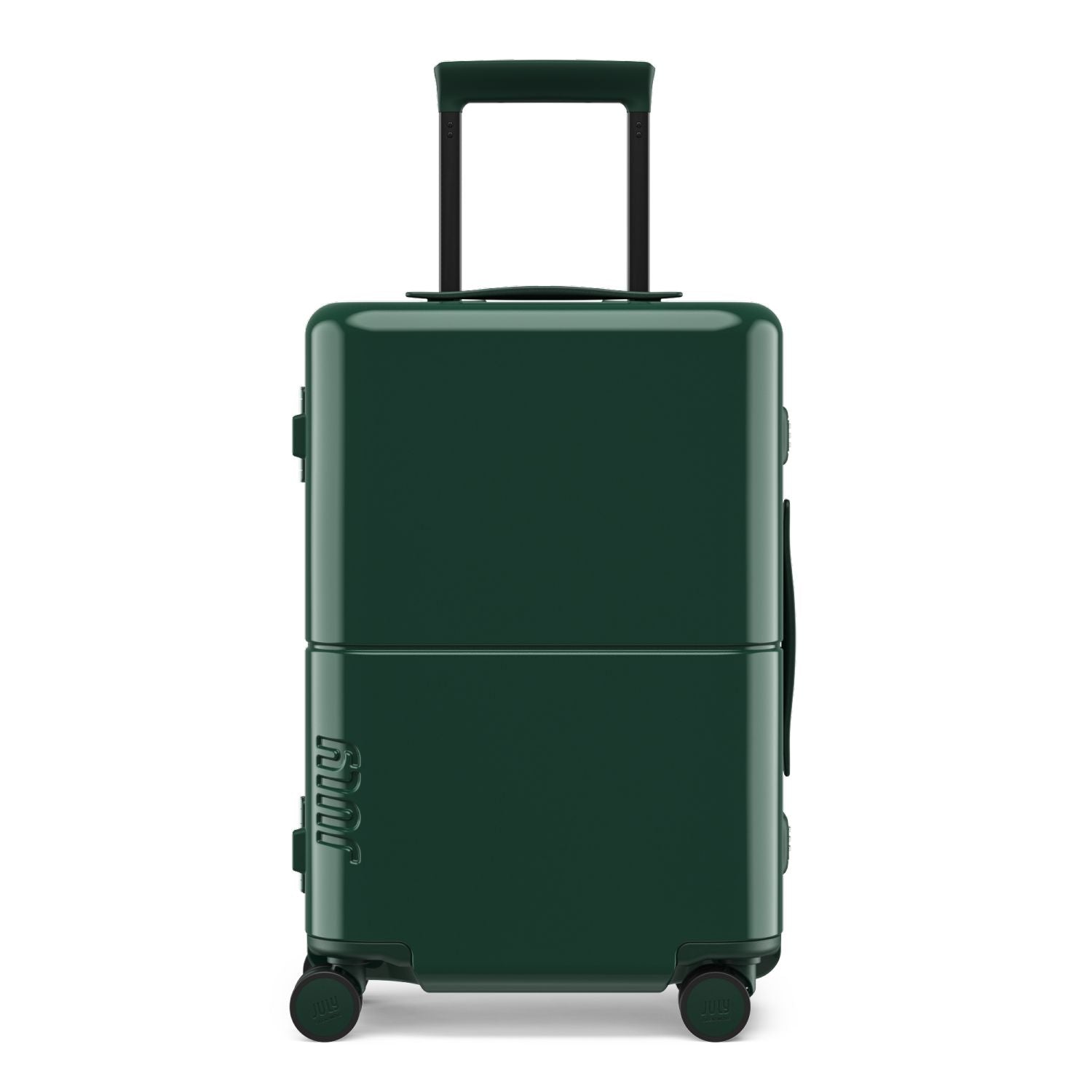 July Carry On Trunk Polycarbonate 21" Luggage With Fast Charge Usb-C Cable - Forest