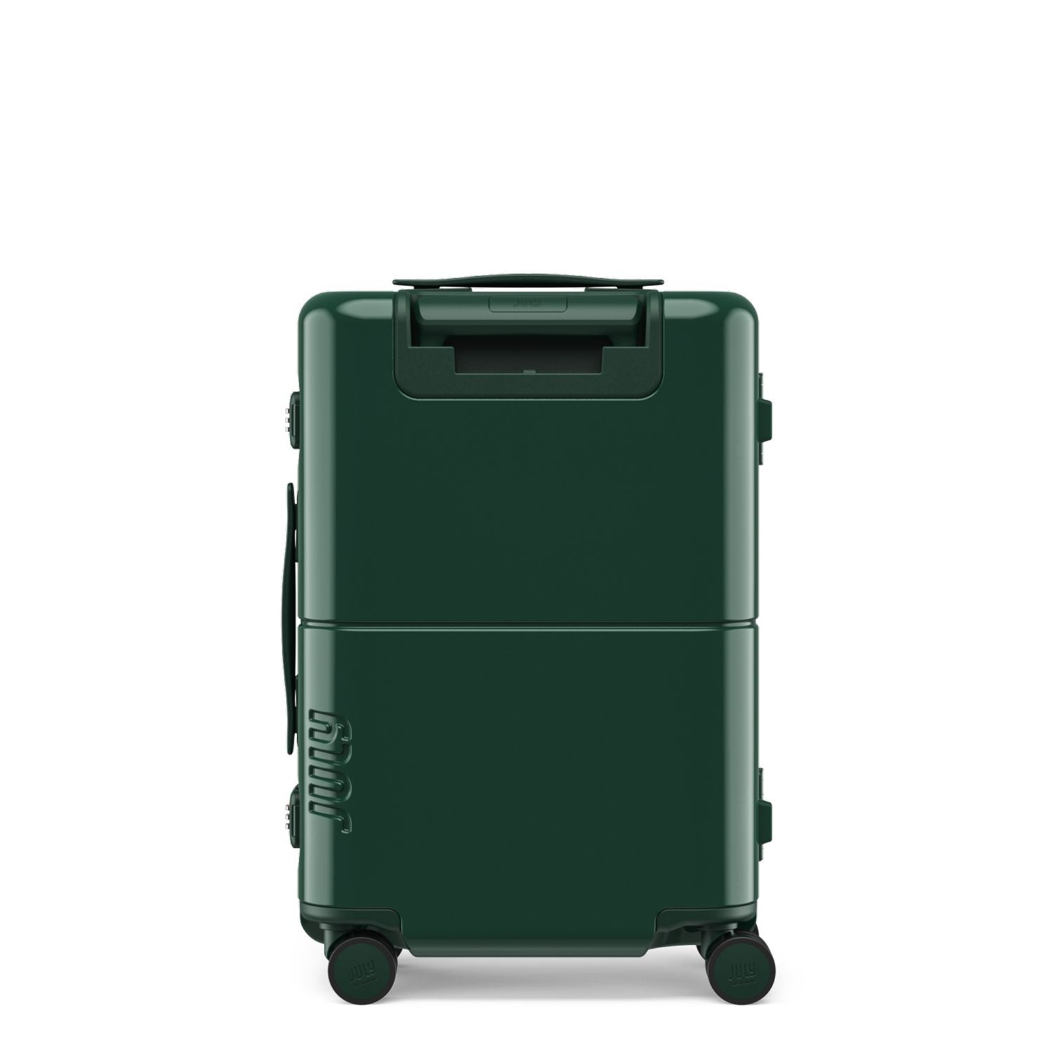 July Carry On Trunk Polycarbonate 21" Luggage With Fast Charge Usb-C Cable - Forest