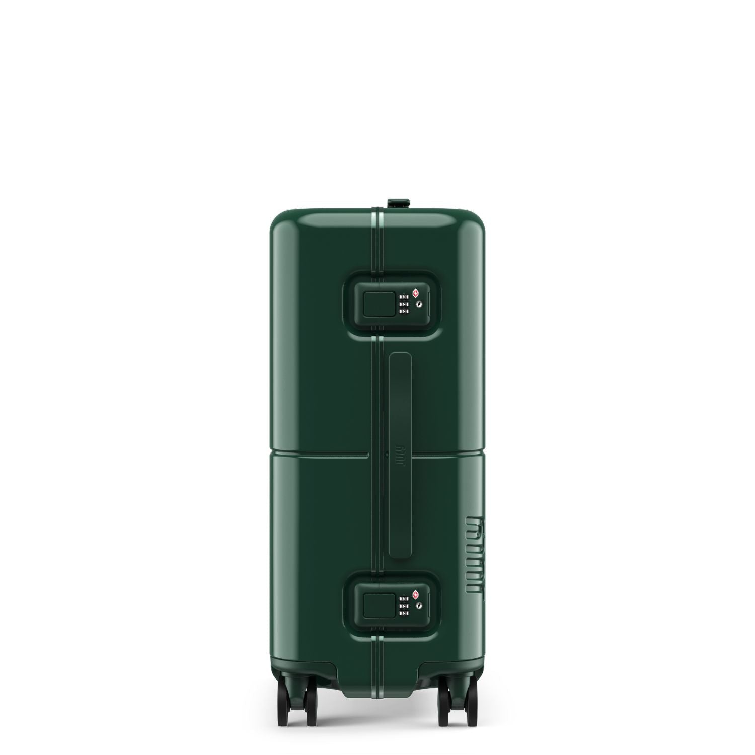 July Carry On Trunk Polycarbonate 21" Luggage With Fast Charge Usb-C Cable - Forest