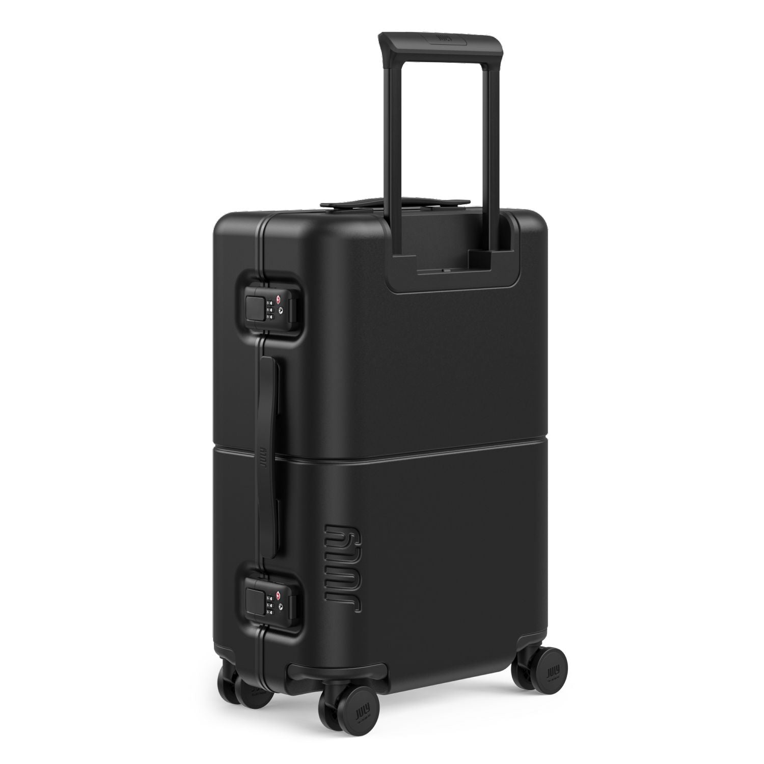 July Carry On Trunk Polycarbonate 21" Luggage With Fast Charge Usb-C Cable - Matte Black