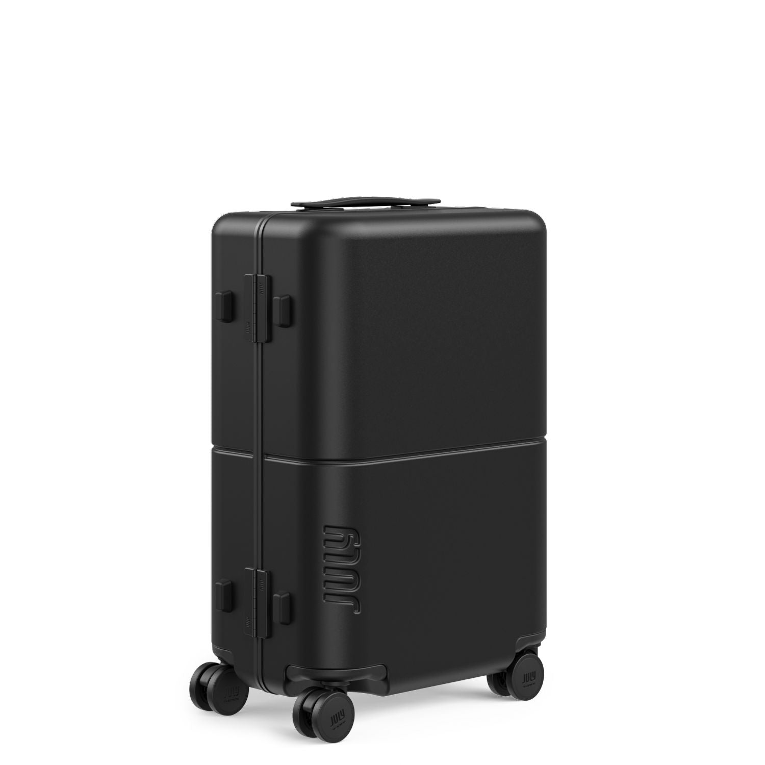 July Carry On Trunk Polycarbonate 21" Luggage With Fast Charge Usb-C Cable - Matte Black