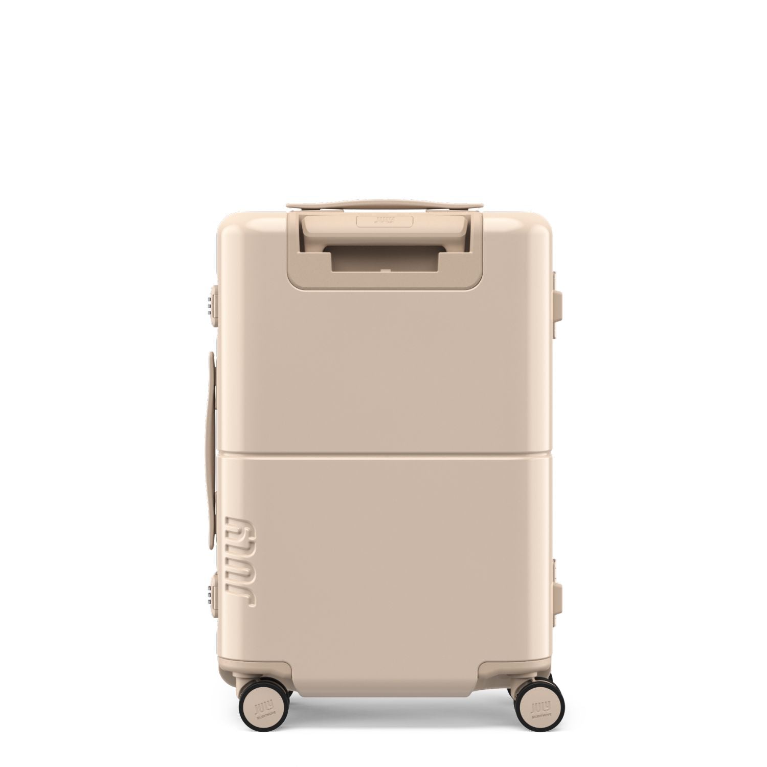 July Carry On Trunk Polycarbonate 21" Luggage With Fast Charge Usb-C Cable - Sand