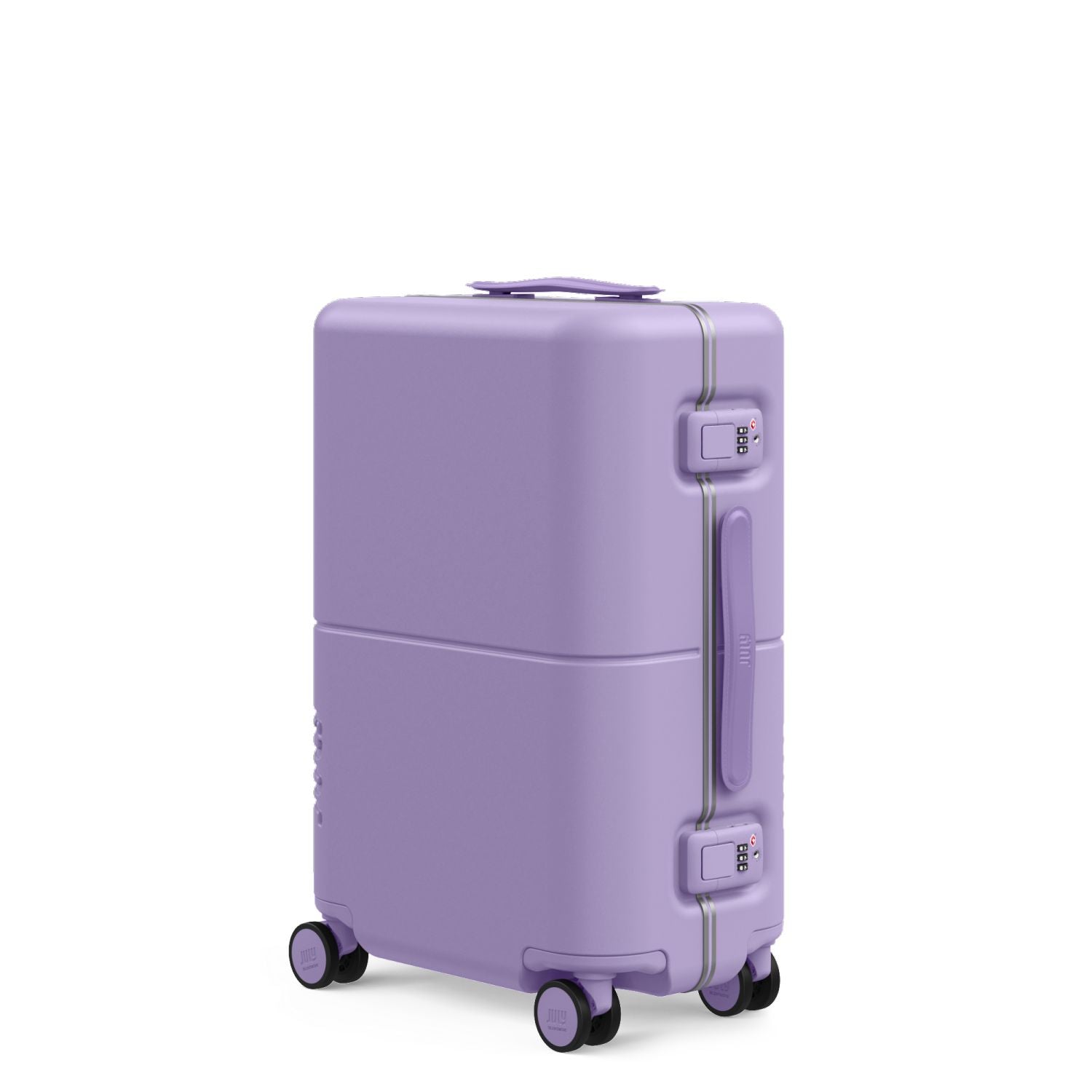 July Carry On Trunk Polycarbonate 21" Luggage With Fast Charge USB-C Cable - Lilac