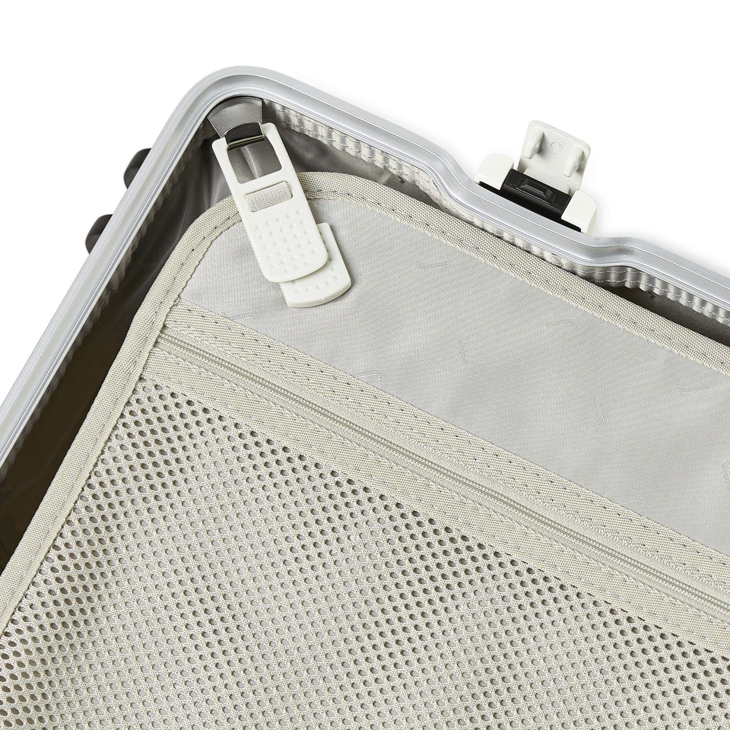 July Carry On Trunk Polycarbonate 21" Luggage With Fast Charge Usb-C  Cable - Cream