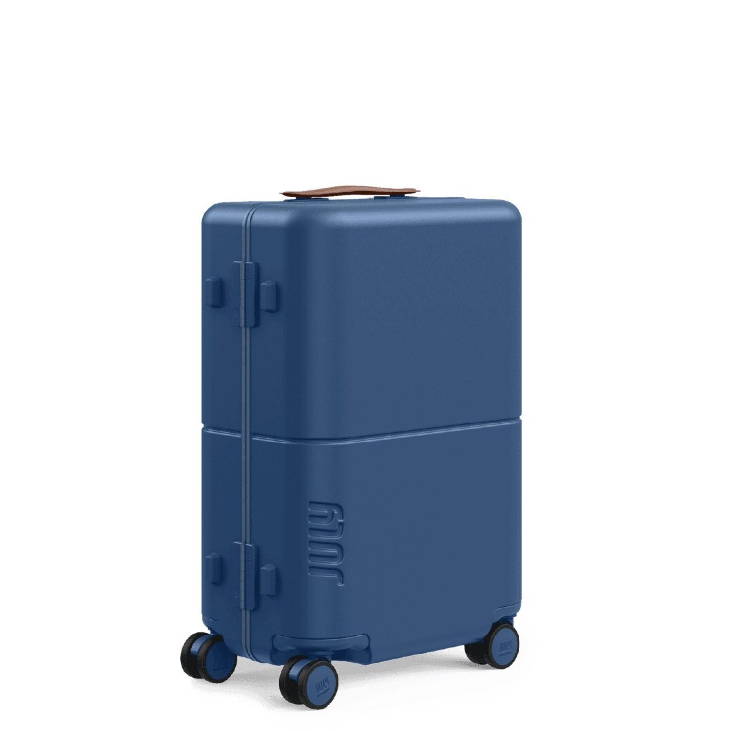 July Carry On Trunk Polycarbonate 21" Luggage With Fast Charge Usb-C Cable - French Blue