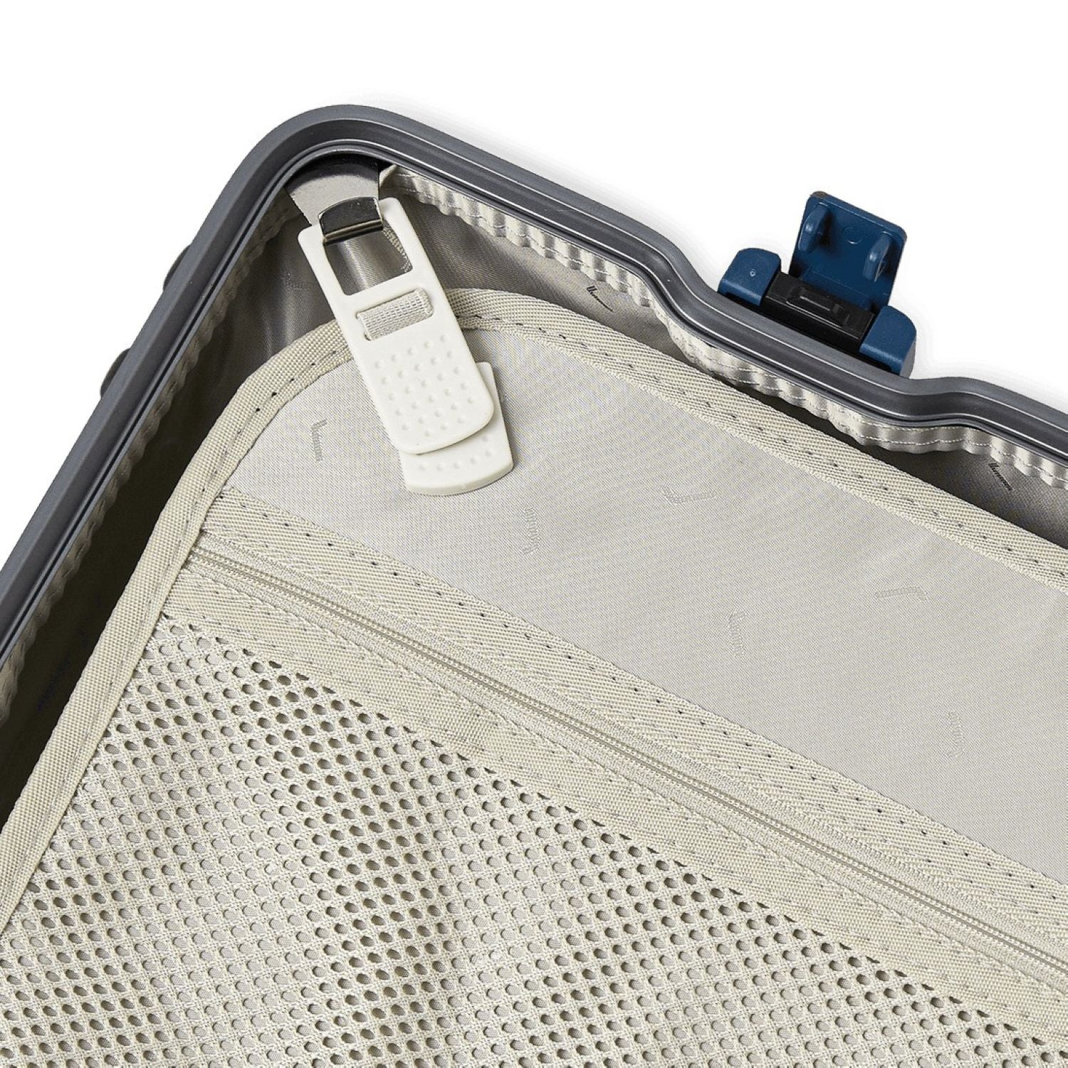 July Carry On Trunk Polycarbonate 21" Luggage With Fast Charge Usb-C Cable - French Blue