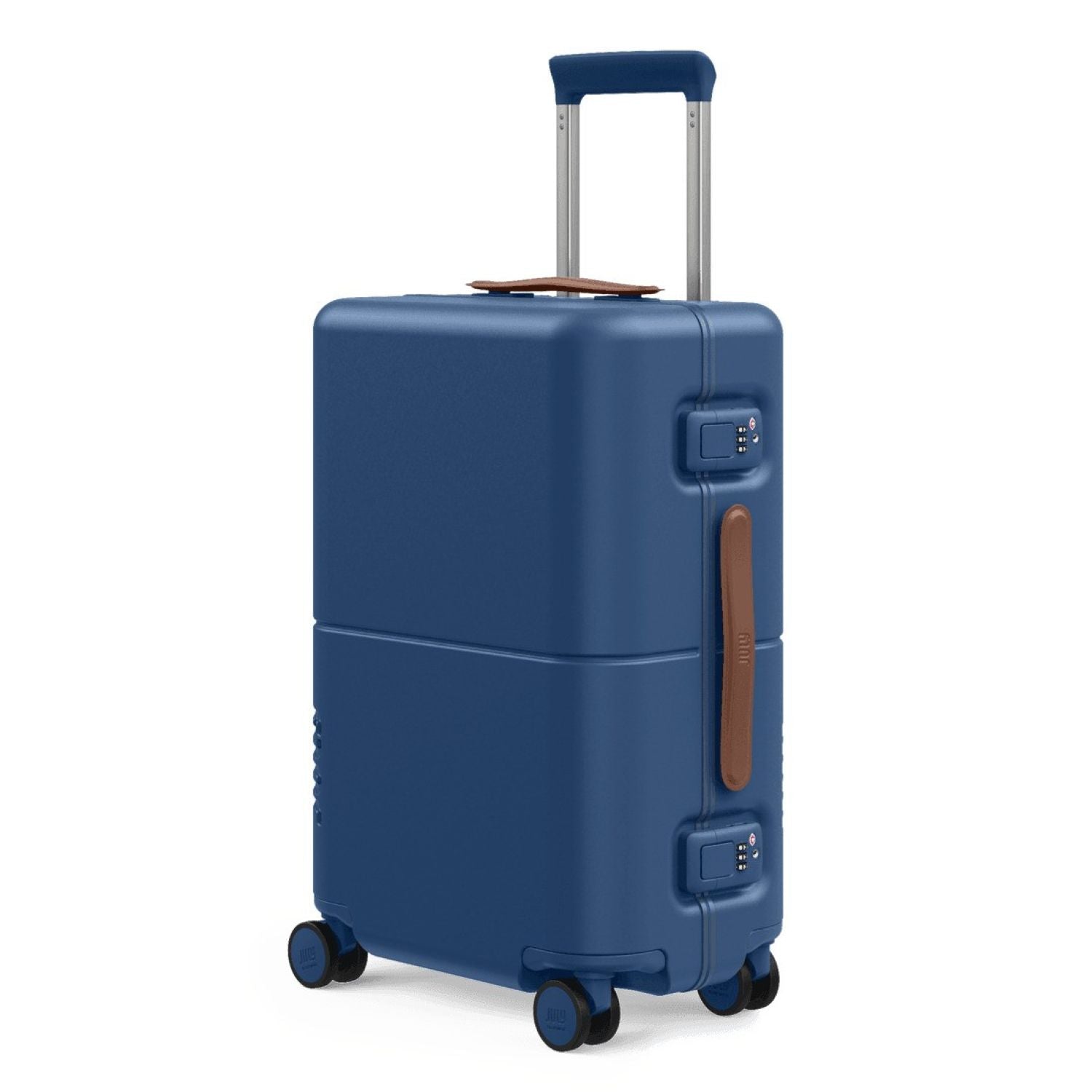 July Carry On Trunk Polycarbonate 21" Luggage With Fast Charge Usb-C Cable - French Blue