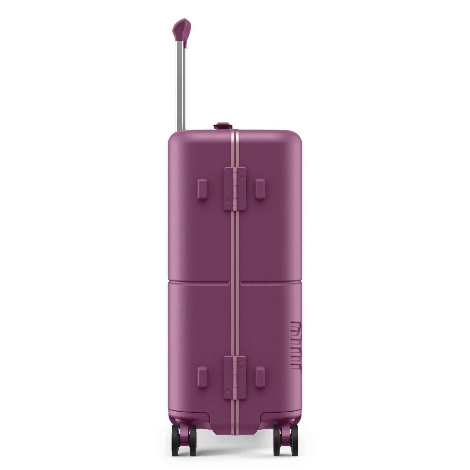 July Carry On Trunk Polycarbonate 21" Luggage With Fast Charge Usb-C Cable - Plum