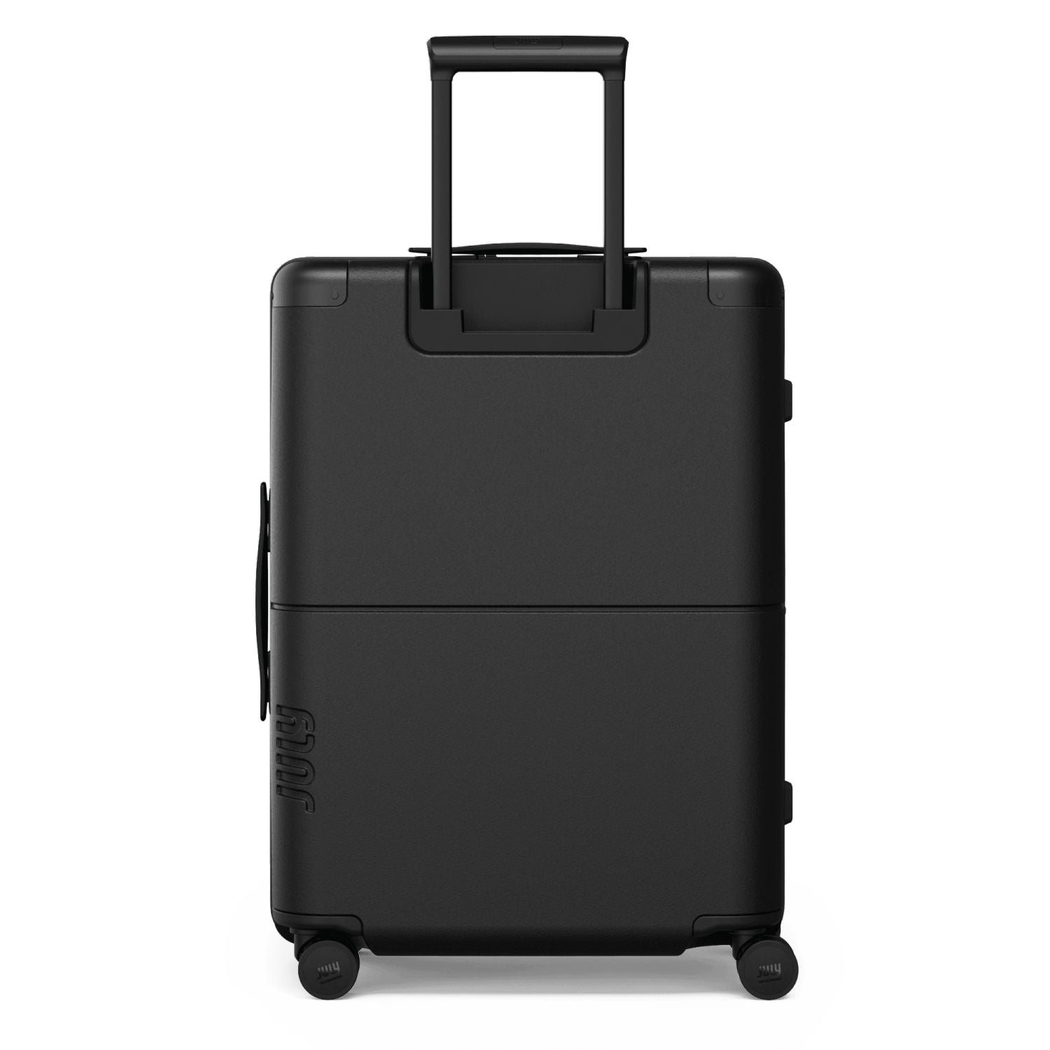 July Checked  Expandable Polycarbonate 26" Luggage - Charcoal