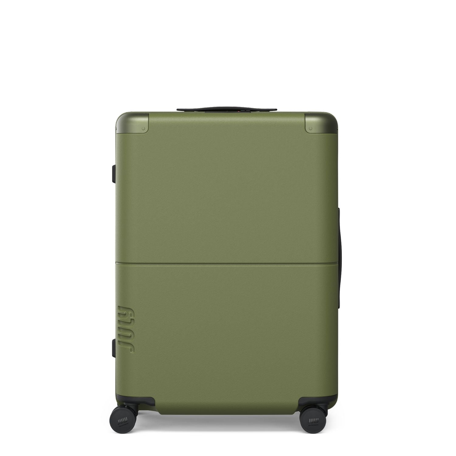 July Checked Polycarbonate 26" Luggage - Moss