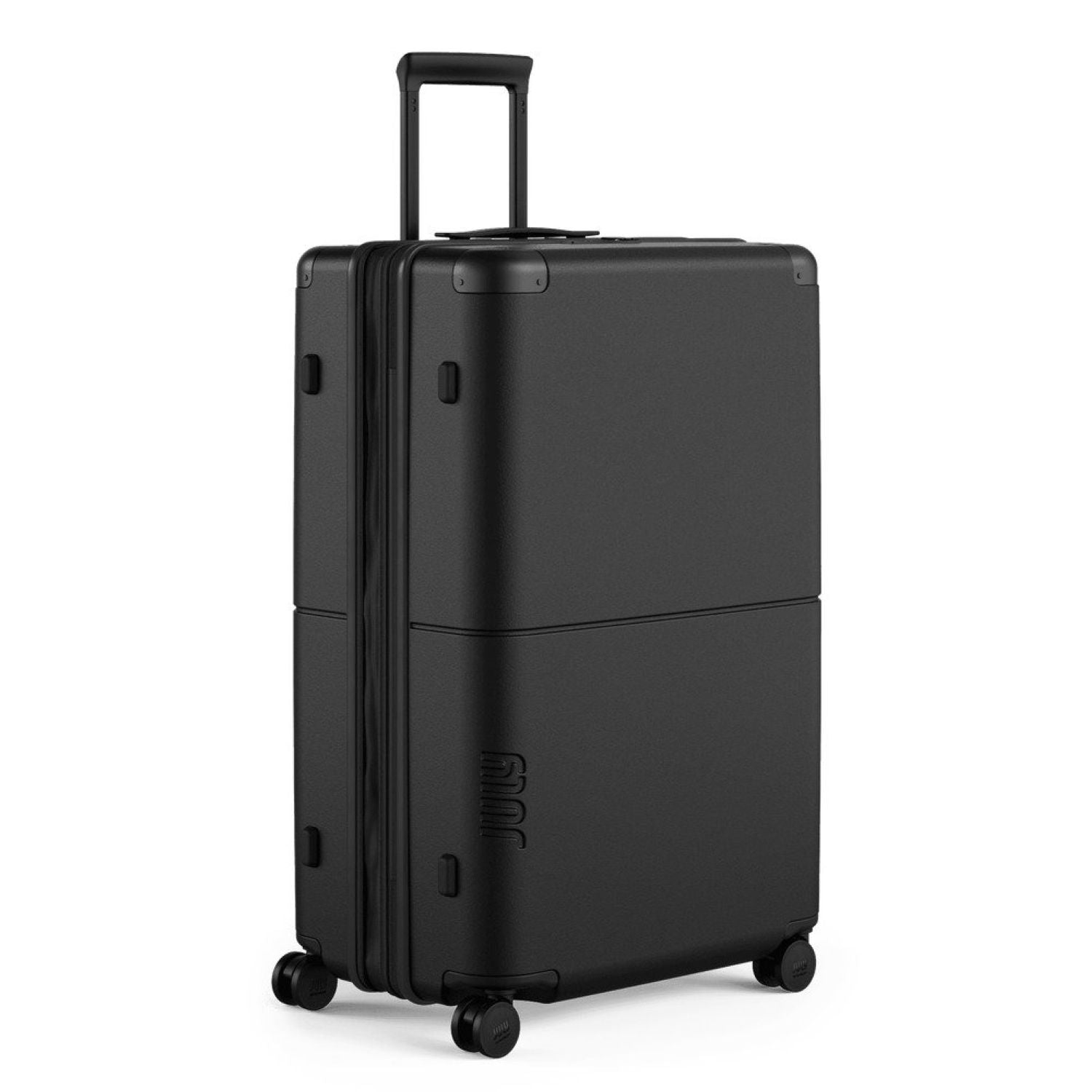 July Checked Plus Expandable Polycarbonate 28" Luggage - Charcoal