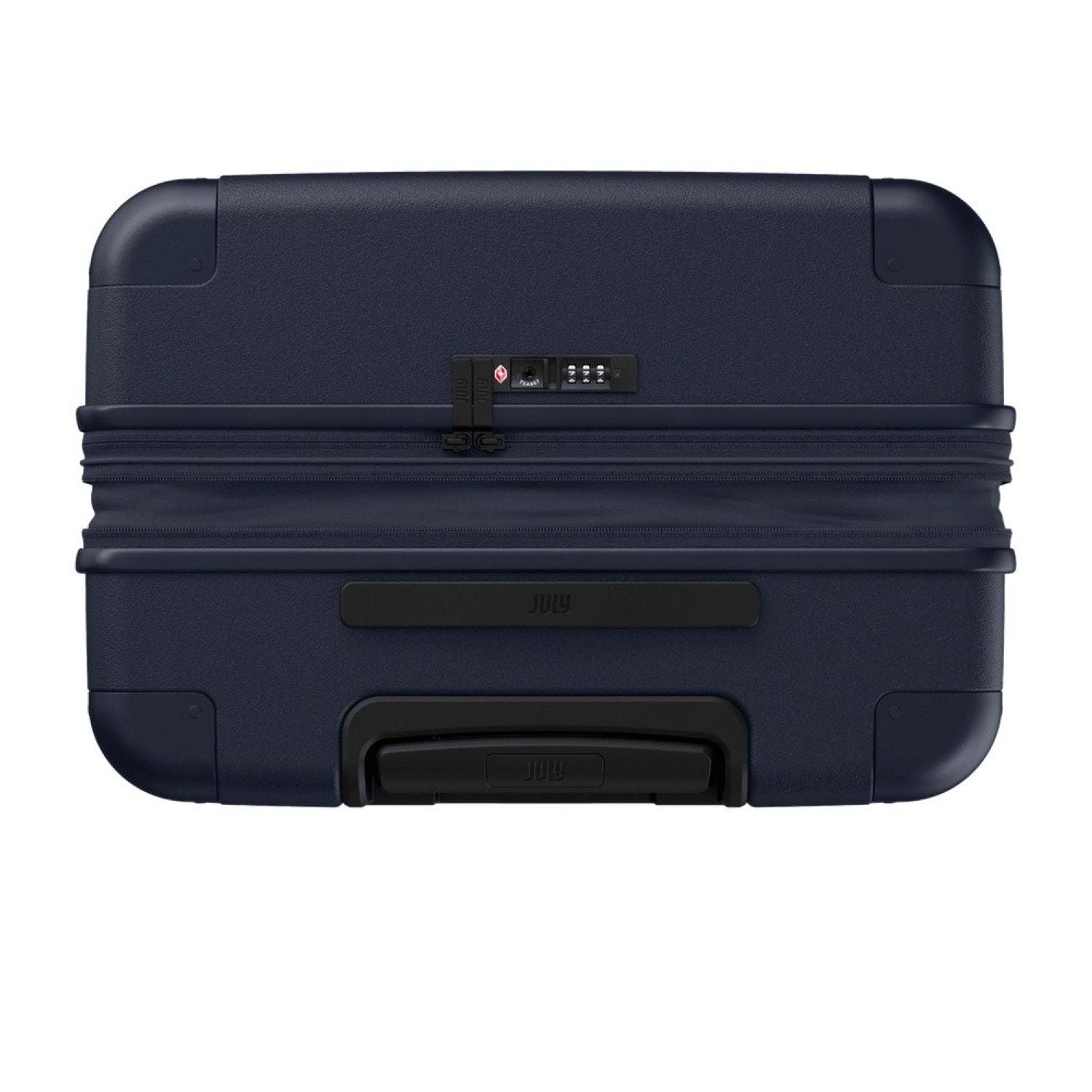 July Checked Plus Expandable Polycarbonate 28" Luggage - Navy