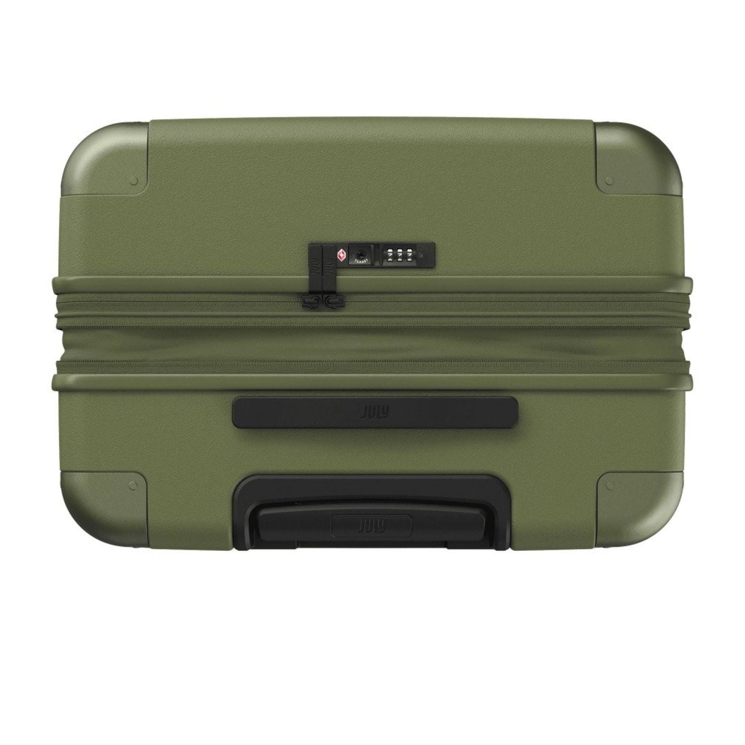 July Checked Plus Expandable Polycarbonate 28" Luggage - Olive
