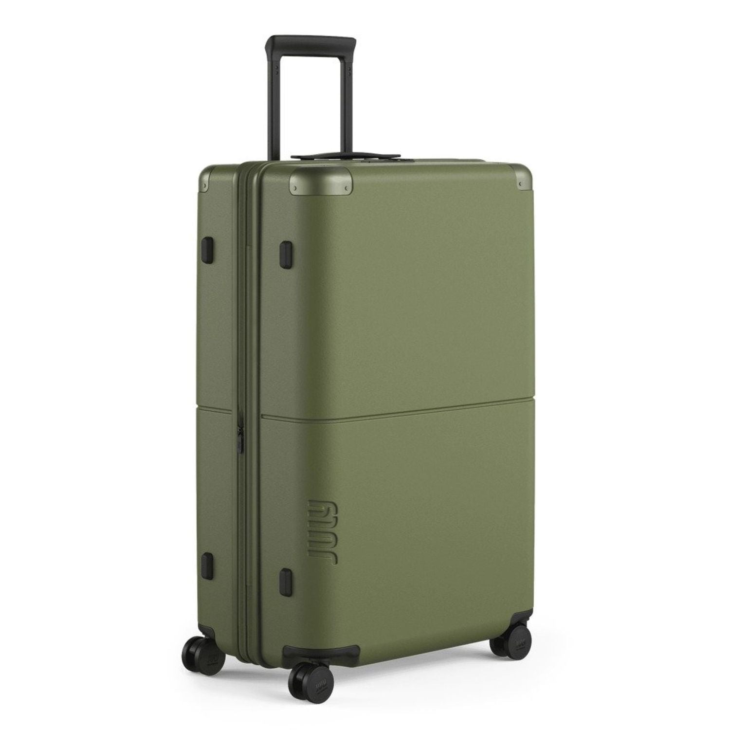July Checked Plus Expandable Polycarbonate 28" Luggage - Olive