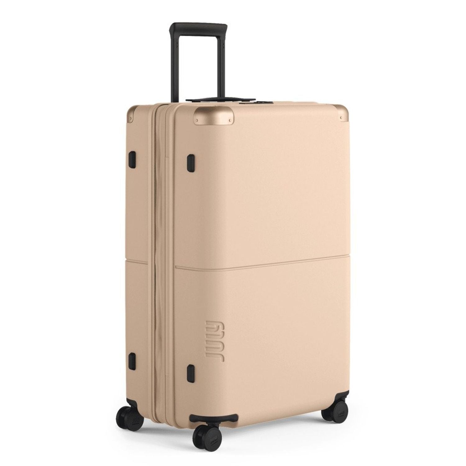 July Checked Plus Expandable Polycarbonate 28" Luggage - Sand
