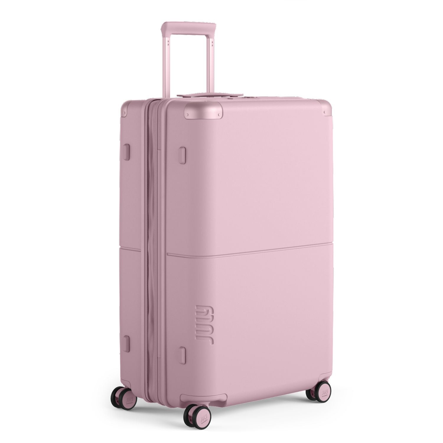 July Checked Plus Expandable Polycarbonate 28" Luggage - Blush Pink