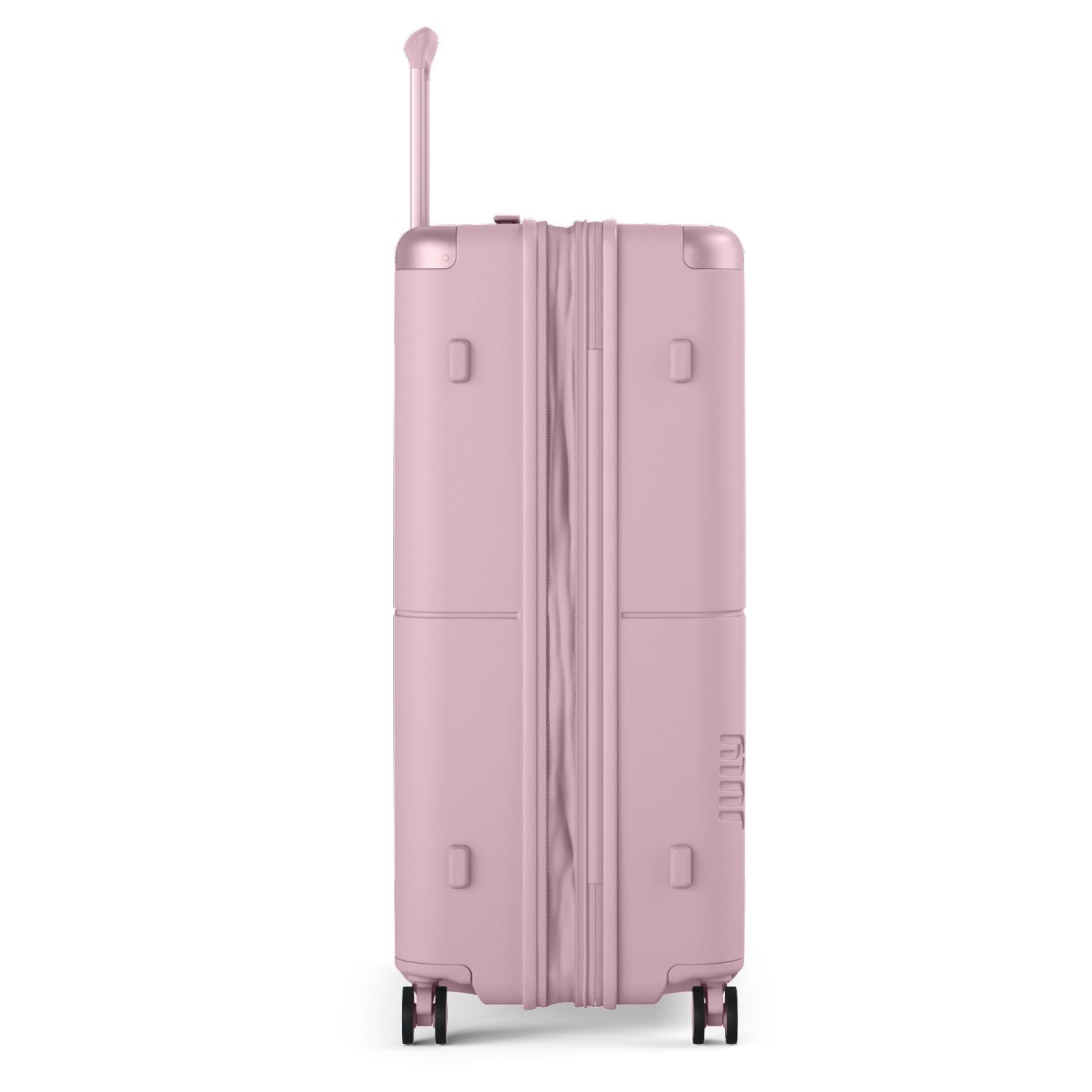 July Checked Plus Expandable Polycarbonate 28" Luggage - Blush Pink