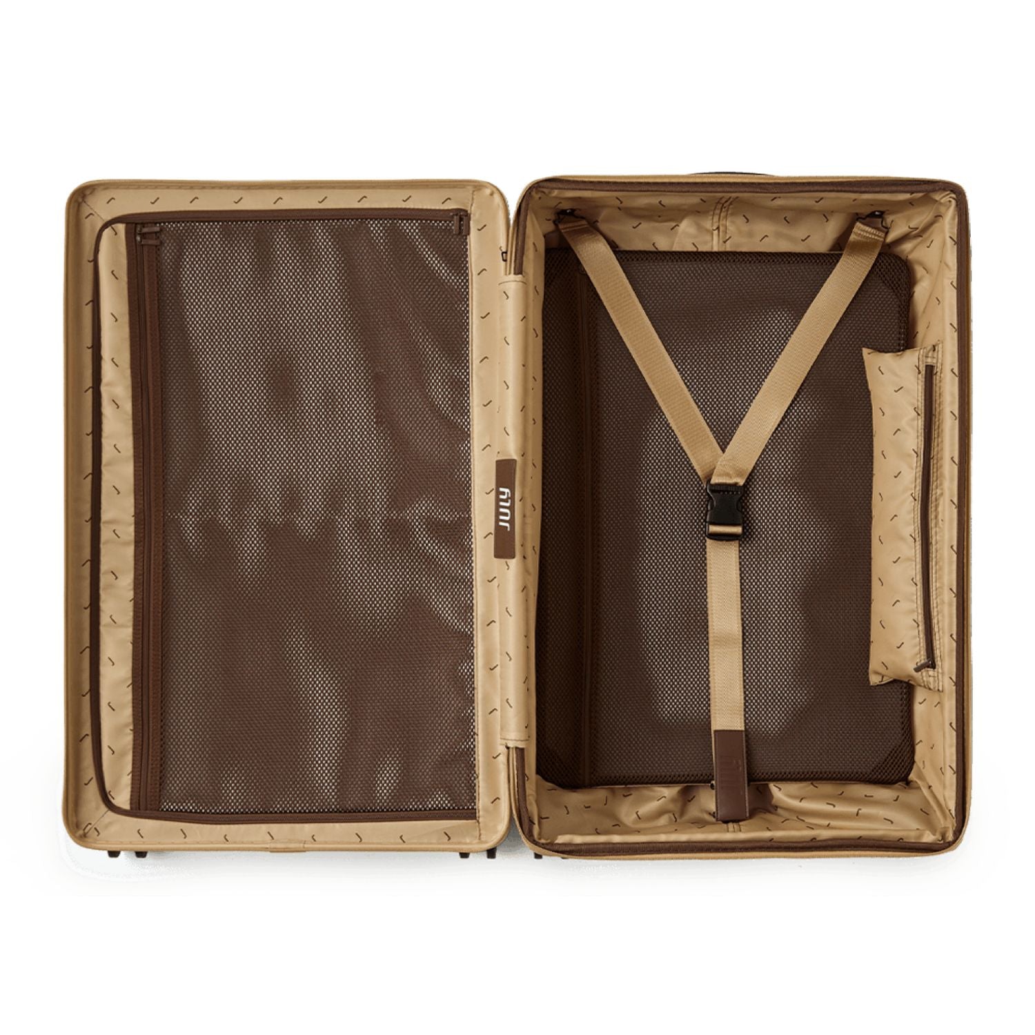 July Checked Plus Expandable Polycarbonate 28" Luggage - Light Taupe