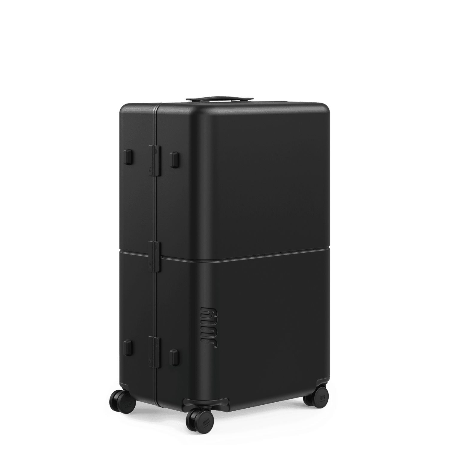 July Checked Plus Trunk Polycarbonate Frame 30" Luggage - Matte Black