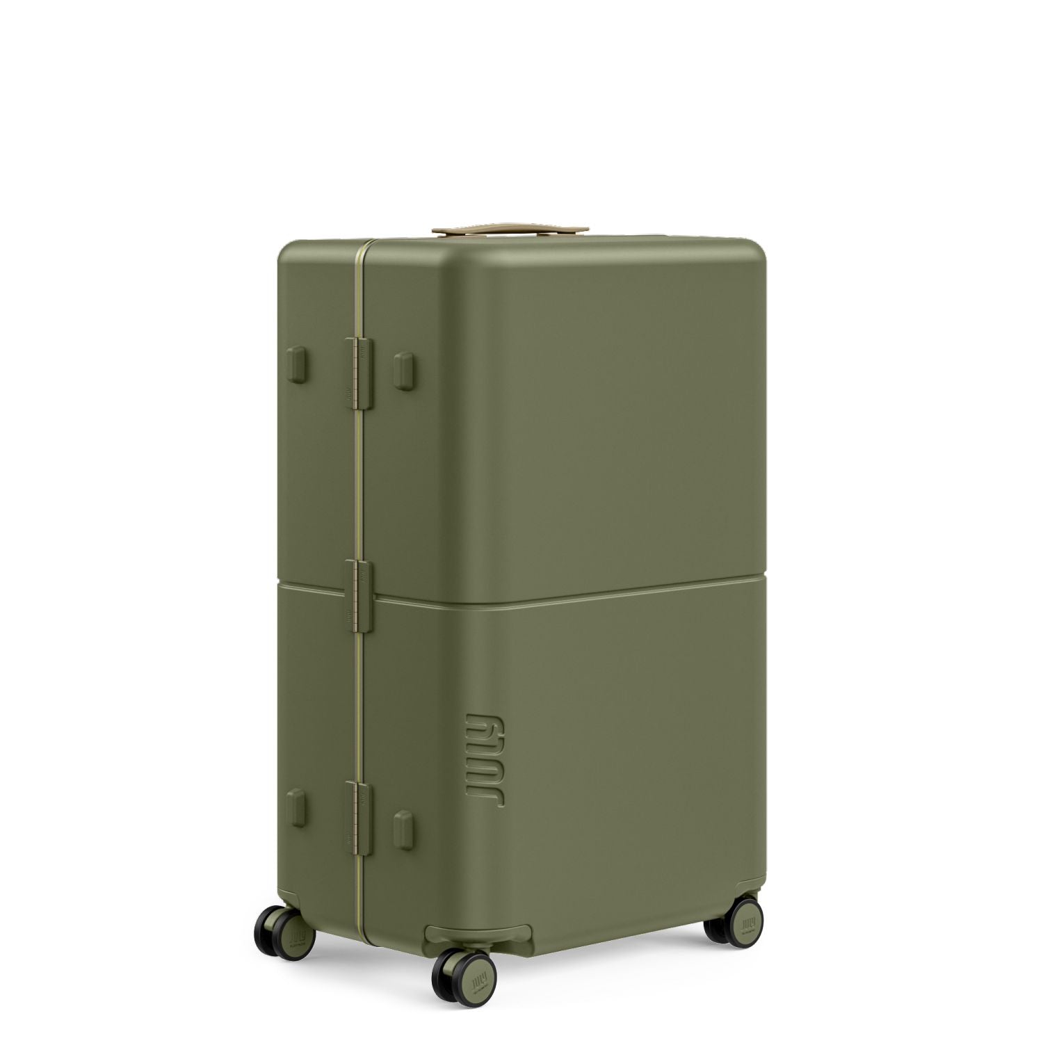 July Checked Plus Trunk Polycarbonate Frame 30" Luggage - Moss