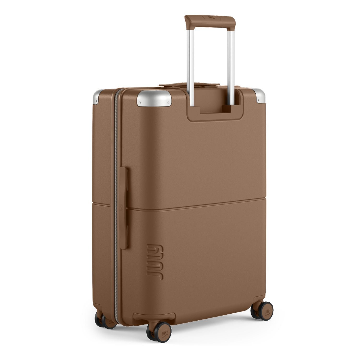 July Checked Polycarbonate 26" Luggage - Toffee