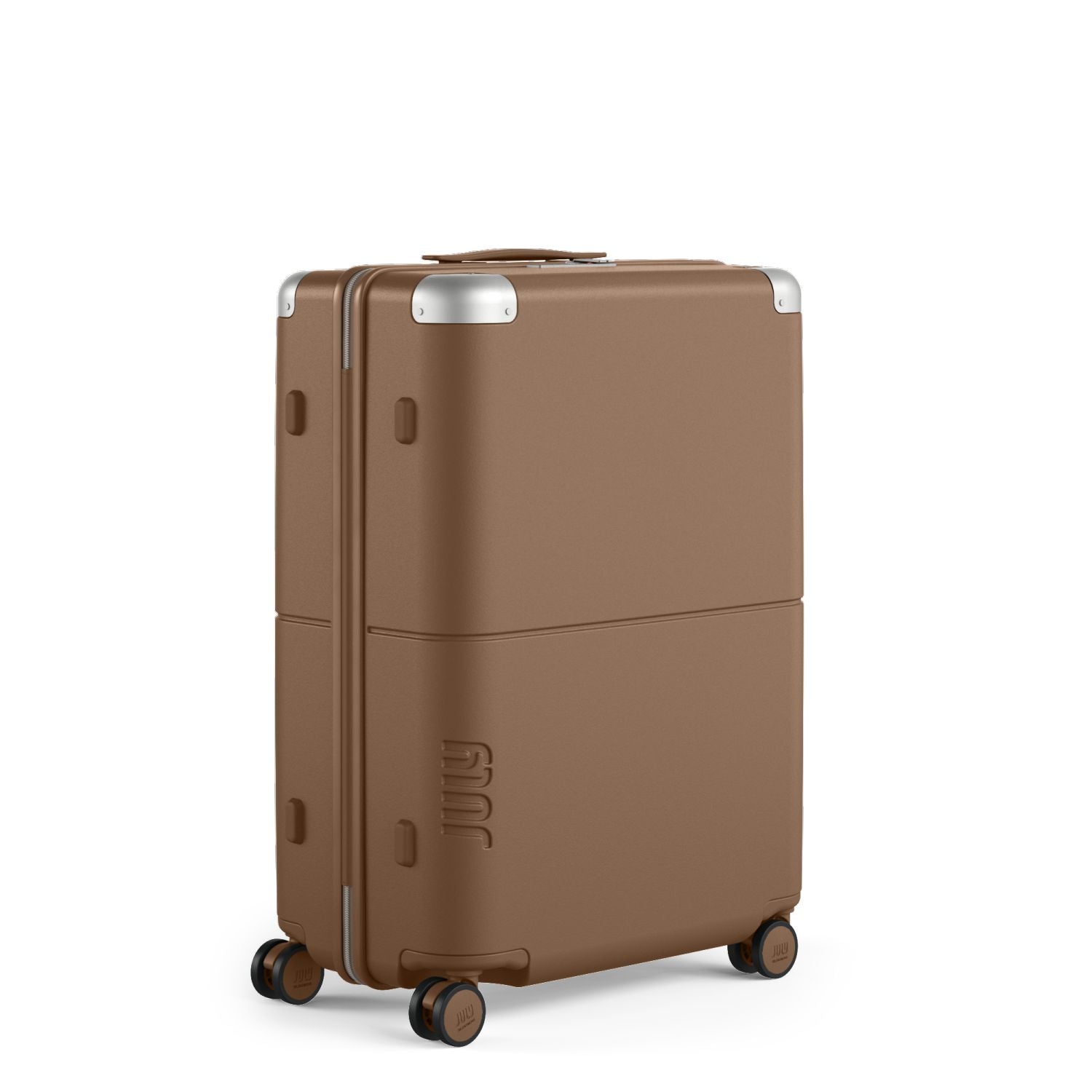 July Checked Polycarbonate 26" Luggage - Toffee