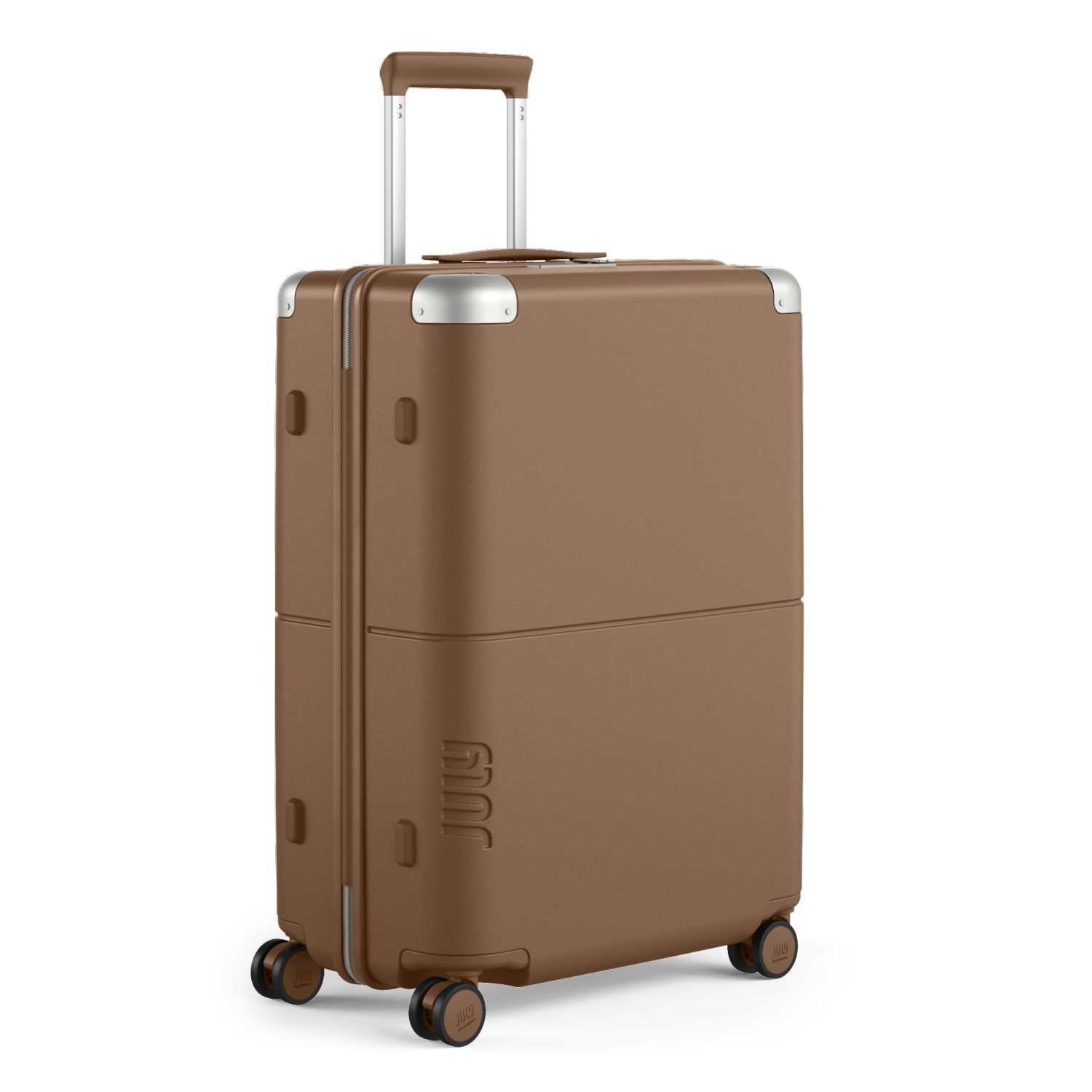 July Checked Polycarbonate 26" Luggage - Toffee