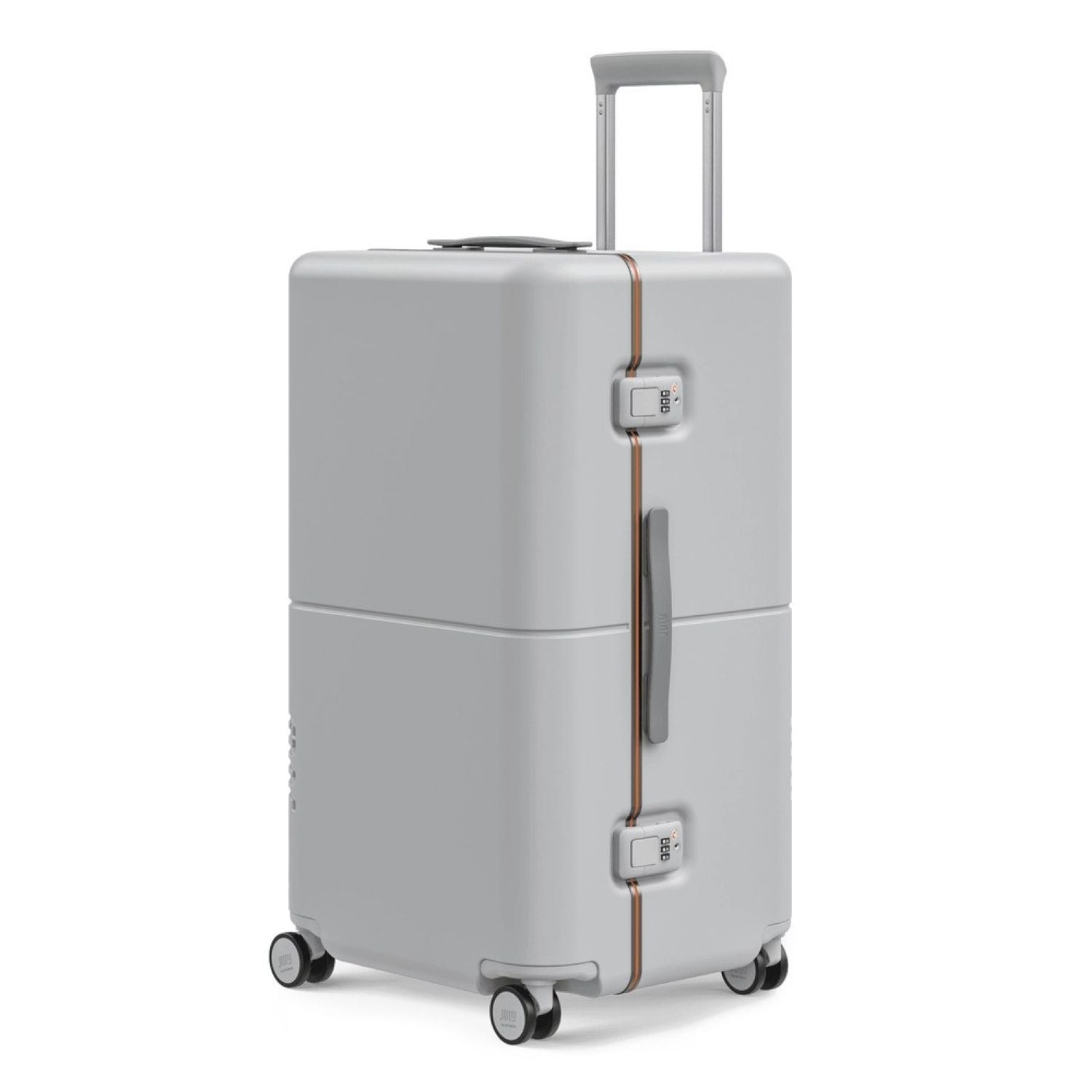 July Checked Trunk Polycarbonate Frame 28" Luggage - Matte Light Grey