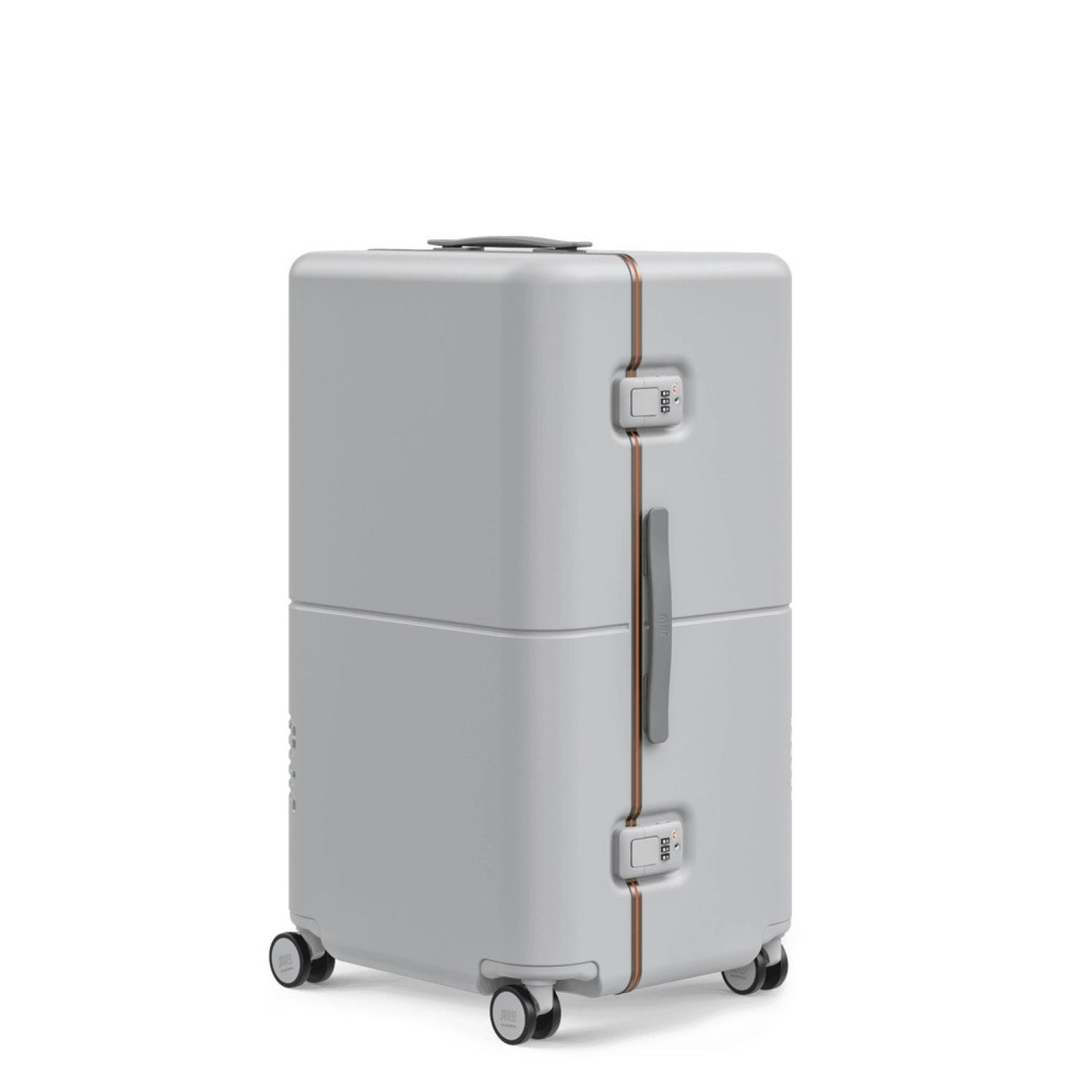 July Checked Trunk Polycarbonate Frame 28" Luggage - Matte Light Grey