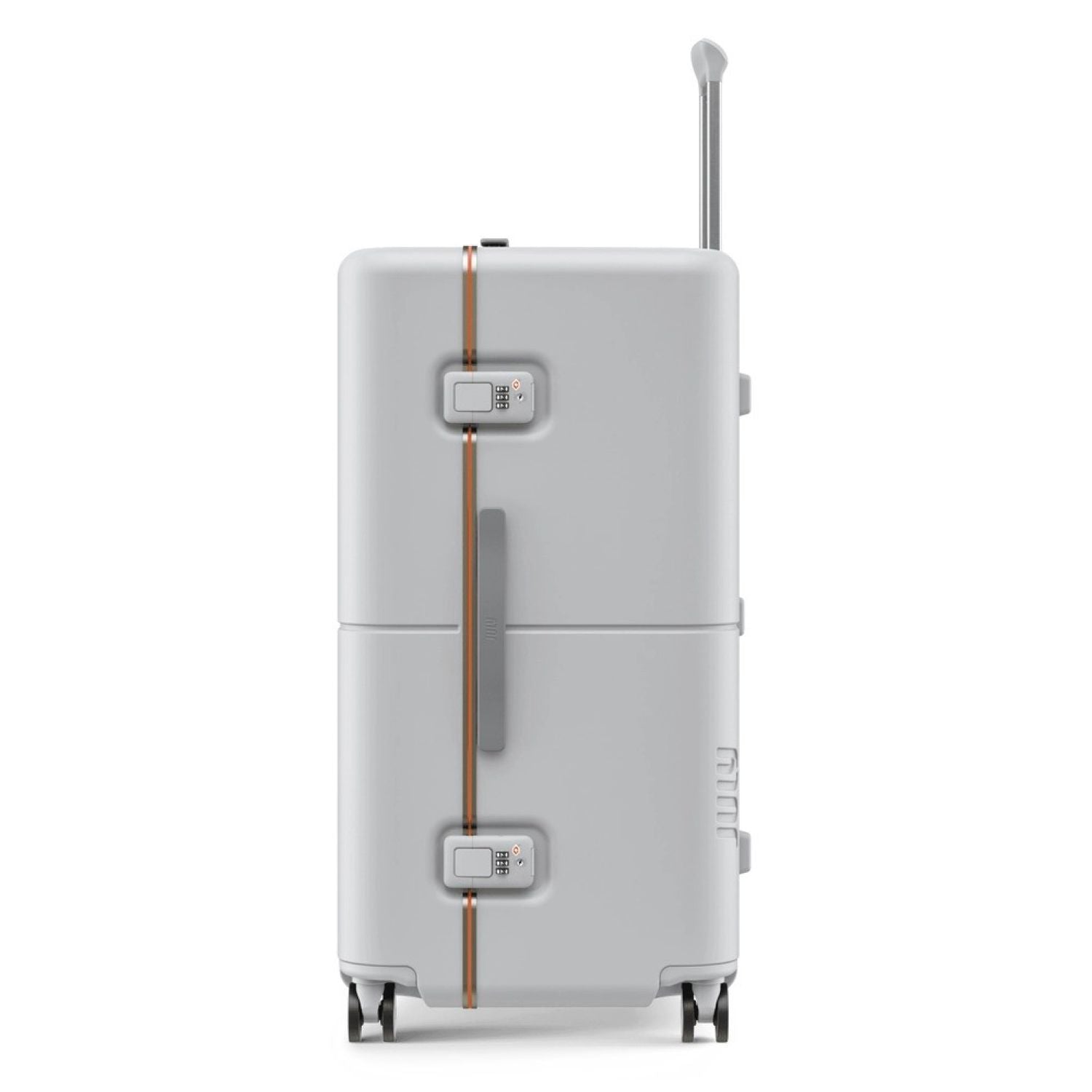 July Checked Trunk Polycarbonate Frame 28" Luggage - Matte Light Grey