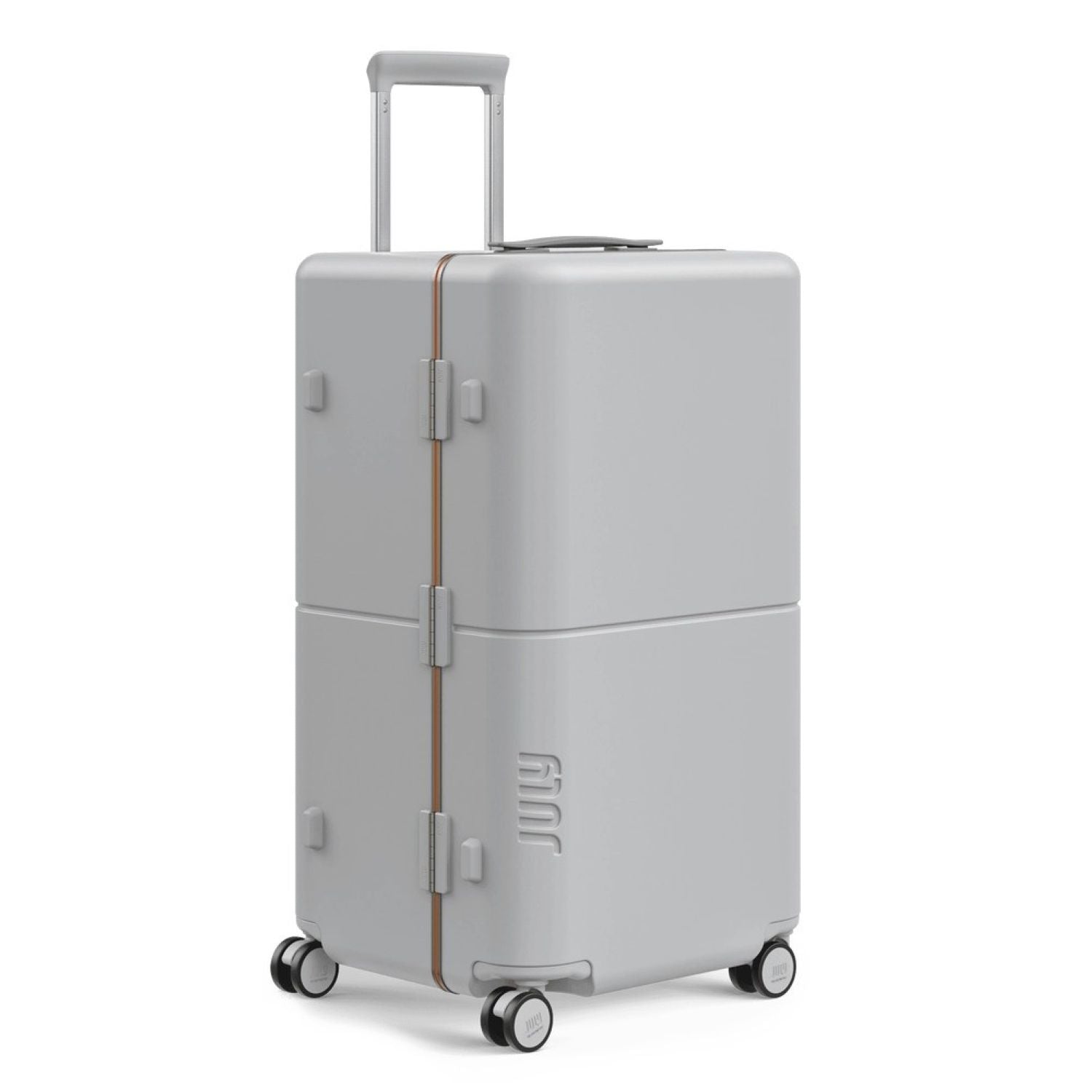 July Checked Trunk Polycarbonate Frame 28" Luggage - Matte Light Grey