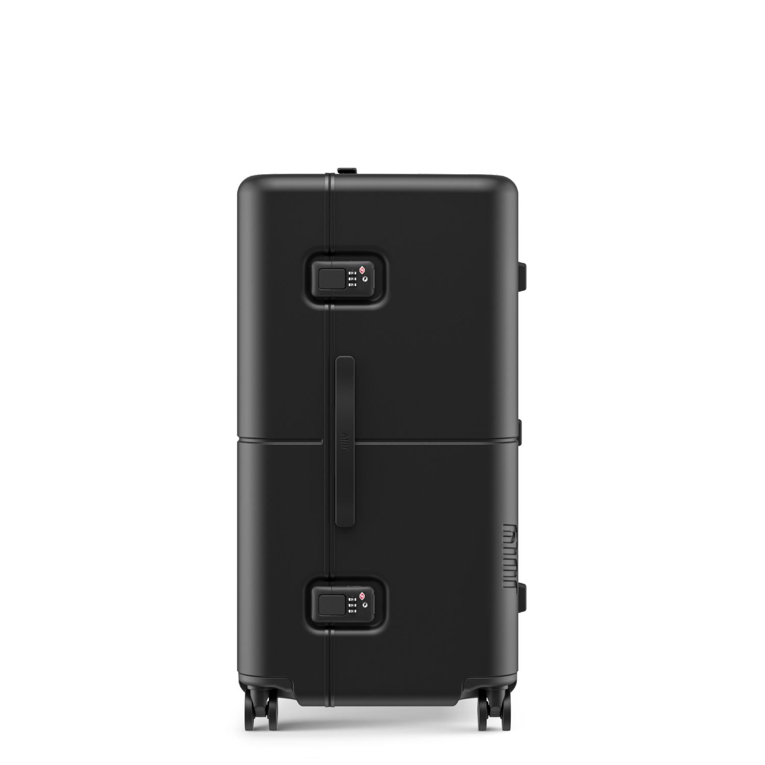 July Checked Trunk Polycarbonate Frame 28" Luggage - Matte Black