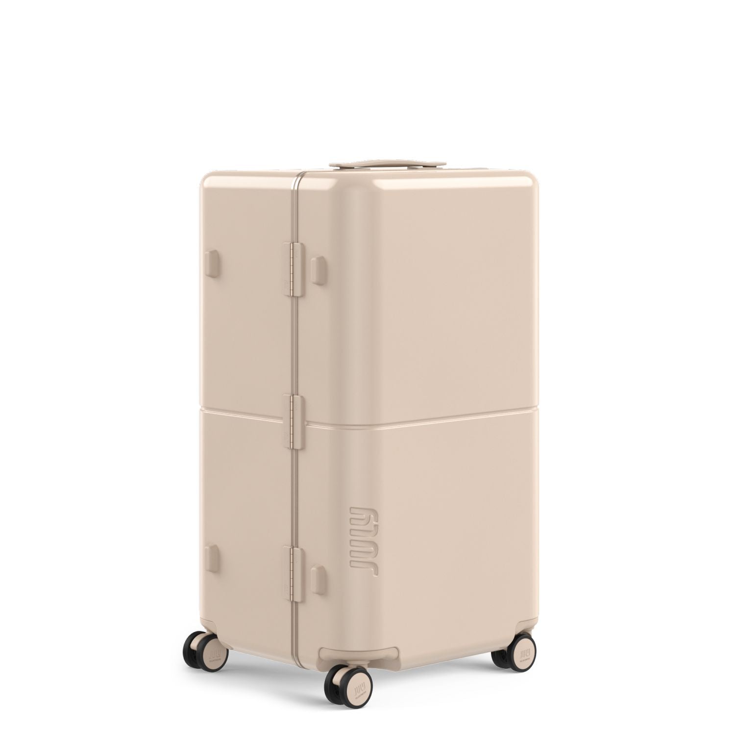 July Checked Trunk Polycarbonate Frame 28" Luggage - Sand